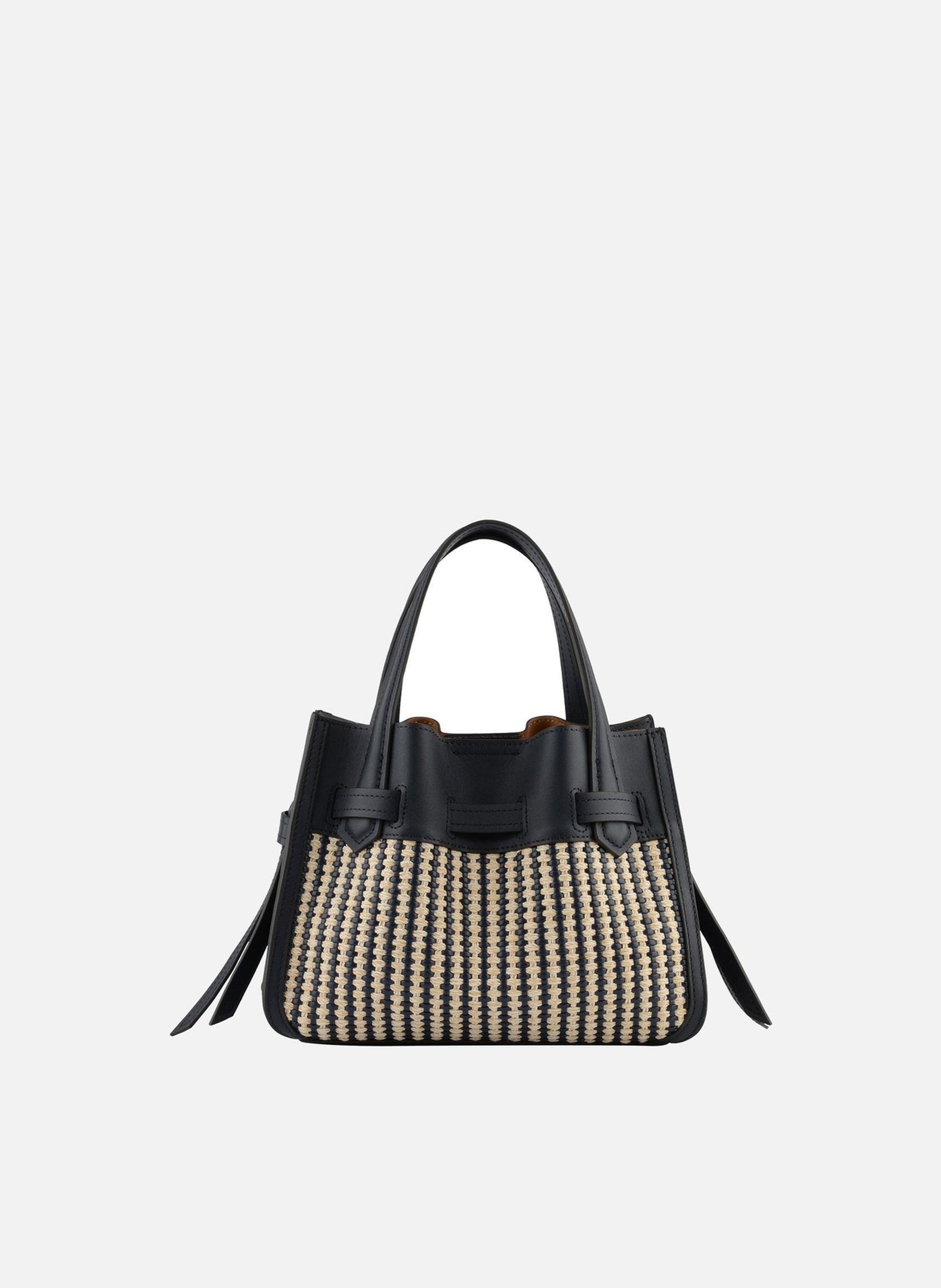 Blossom tressé | sac à main POURCHET Bleu