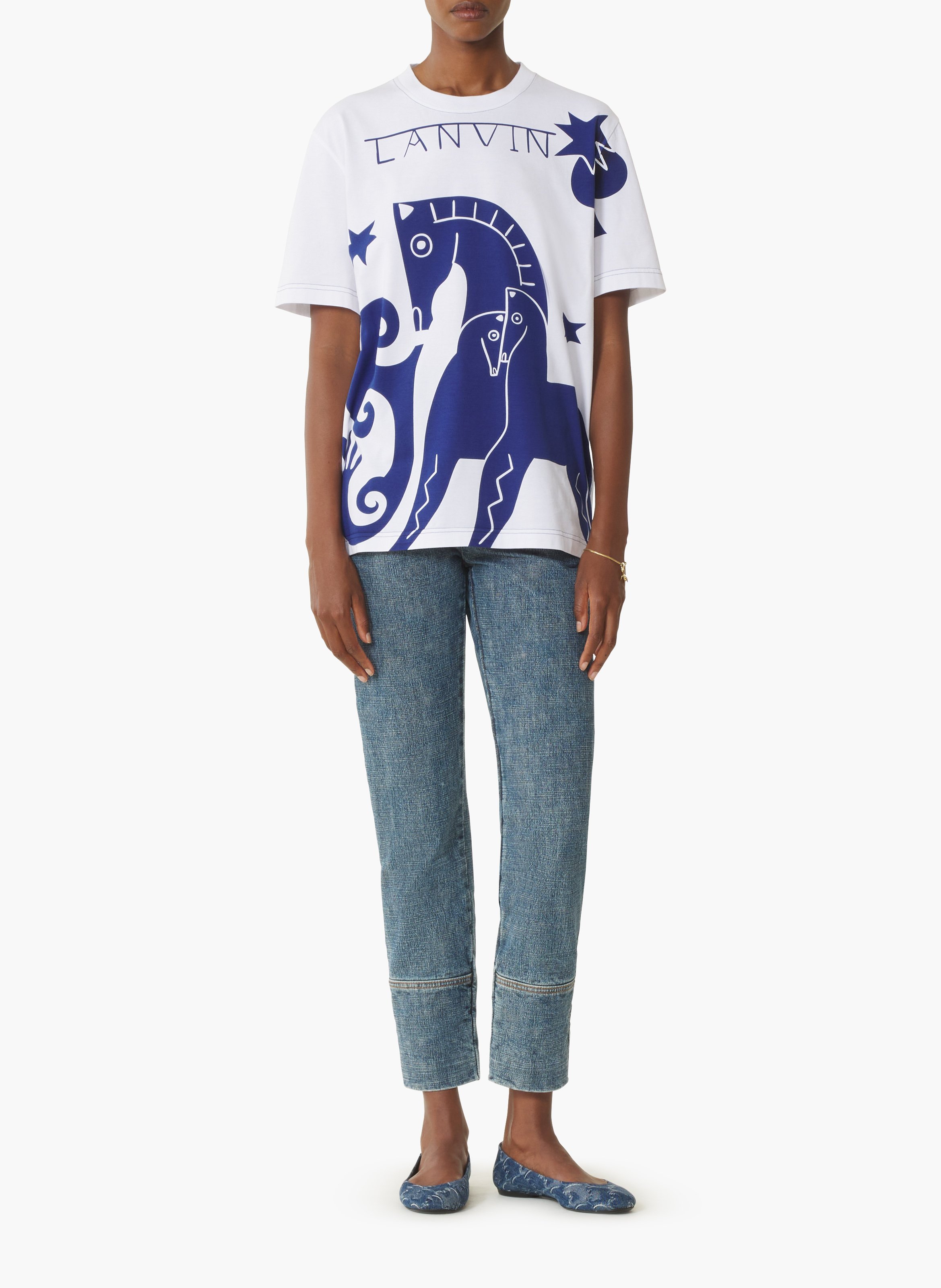 T-shirt imprimé lunar year LANVIN Blanc