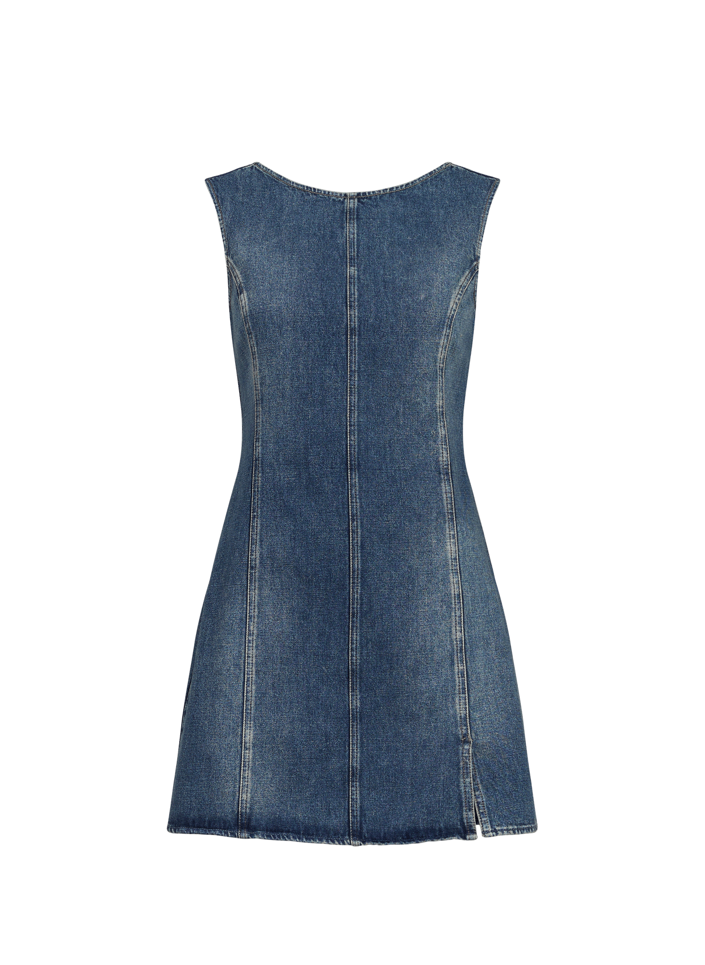 Short dress with a back neckline in cotton OUR LEGACY Blue
