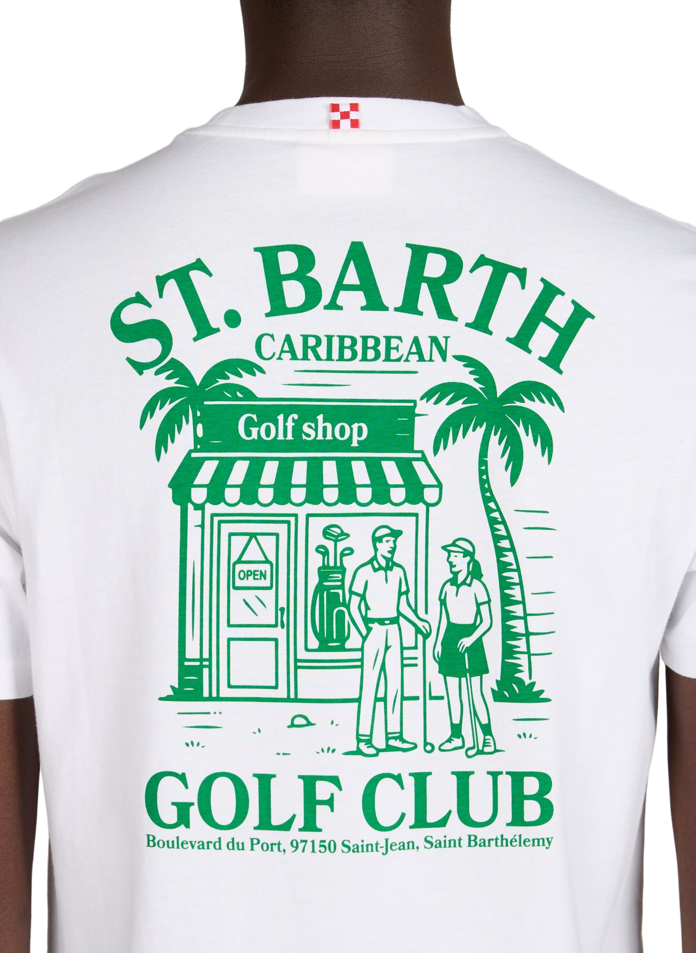 Straight cotton t-shirt MC2 SAINT BARTH White