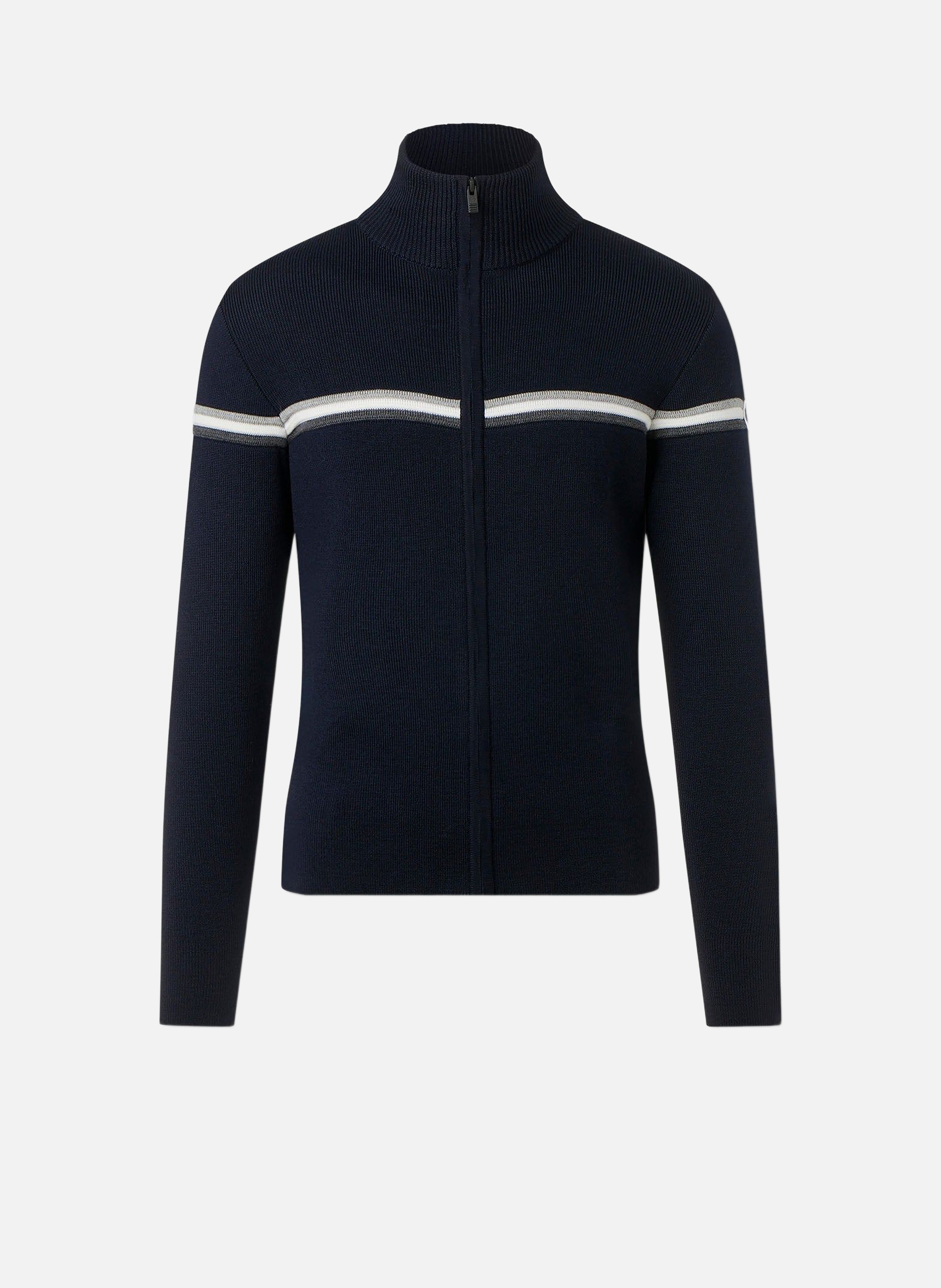 Pull wengen fiz col montant coupe regular FUSALP Bleu