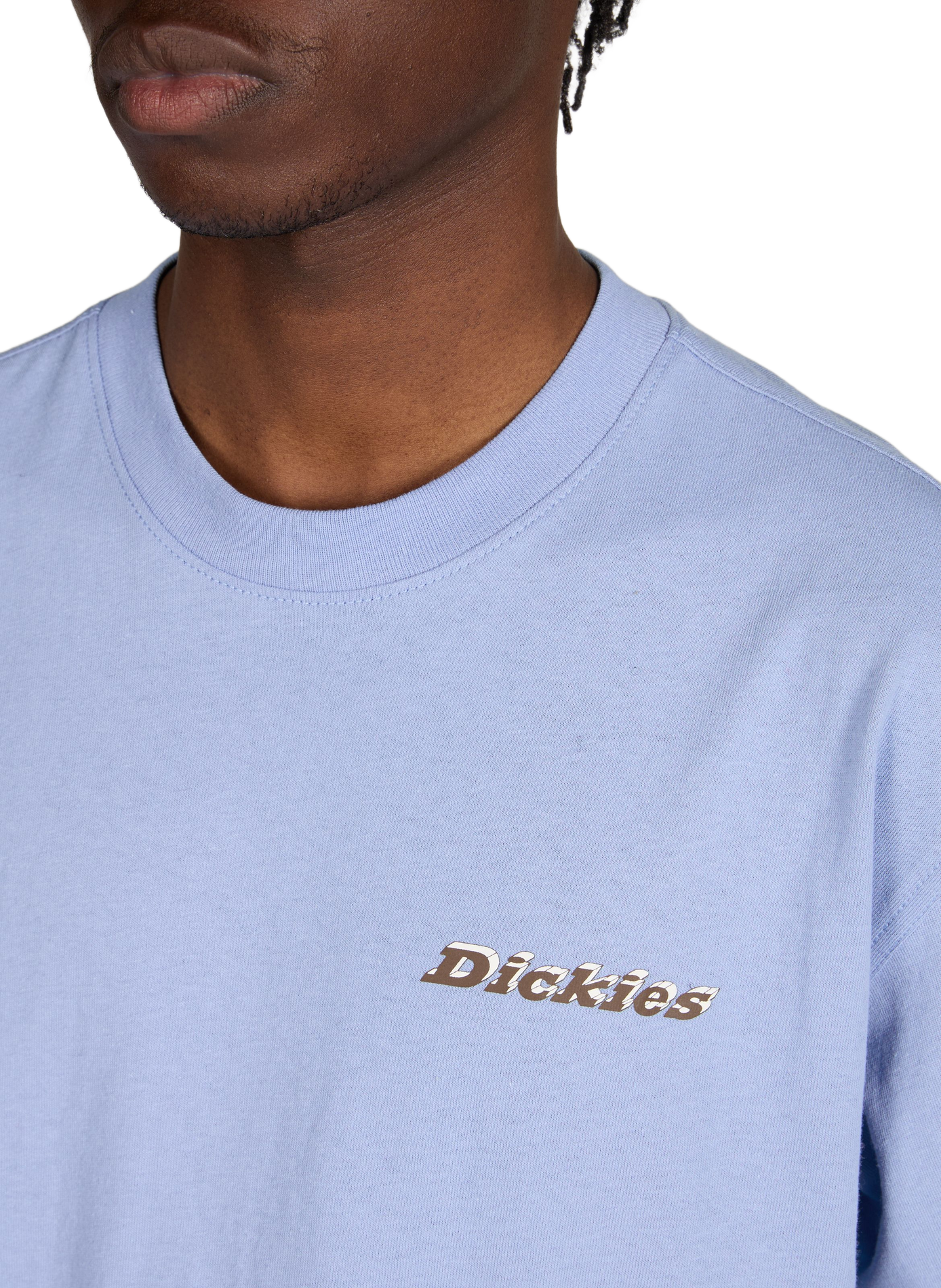 Cotton round-neck T-shirt DICKIES Blue
