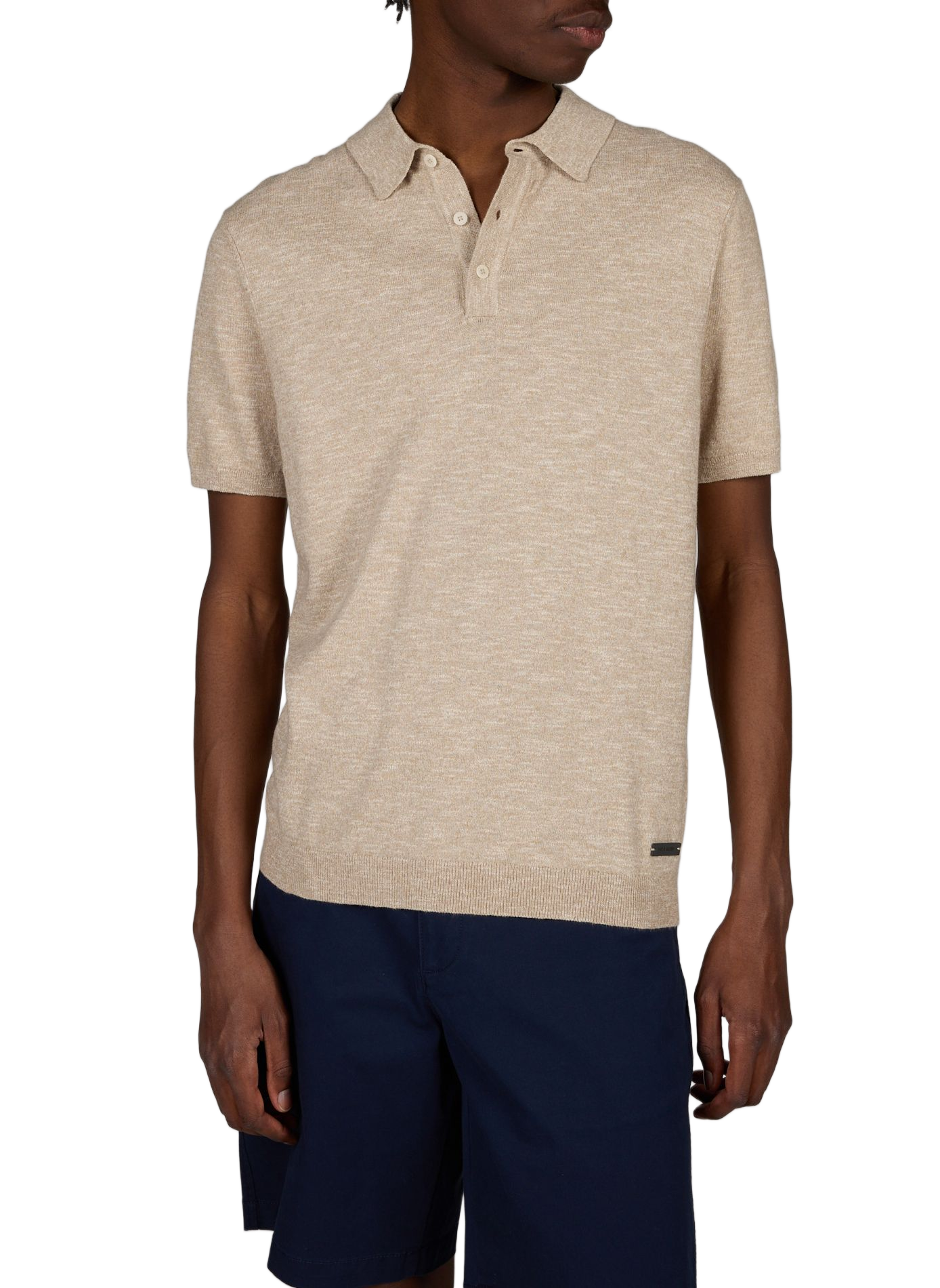 Polo en coton PIERRE CARDIN Beige
