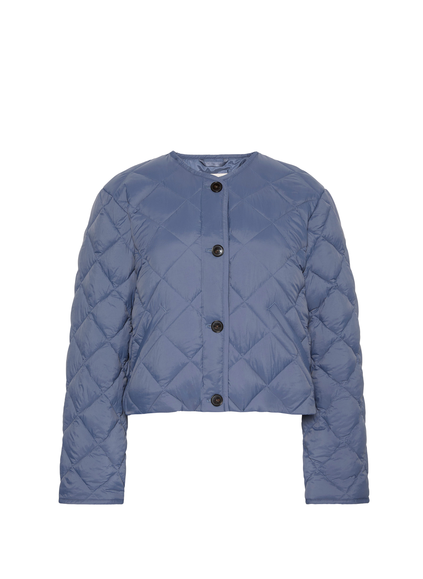 Veste courte matelassée à col plat CALVIN KLEIN Bleu