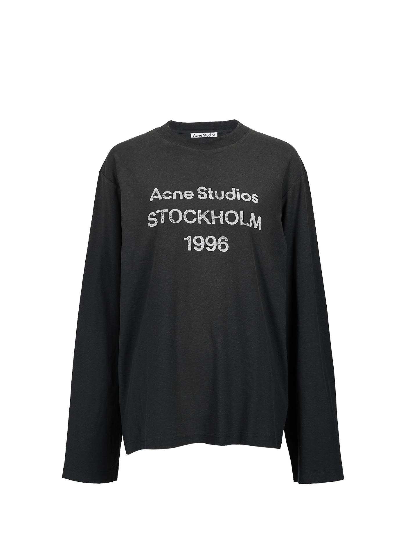 Langarmshirt aus Baumwollmischung ACNE STUDIOS Schwarz