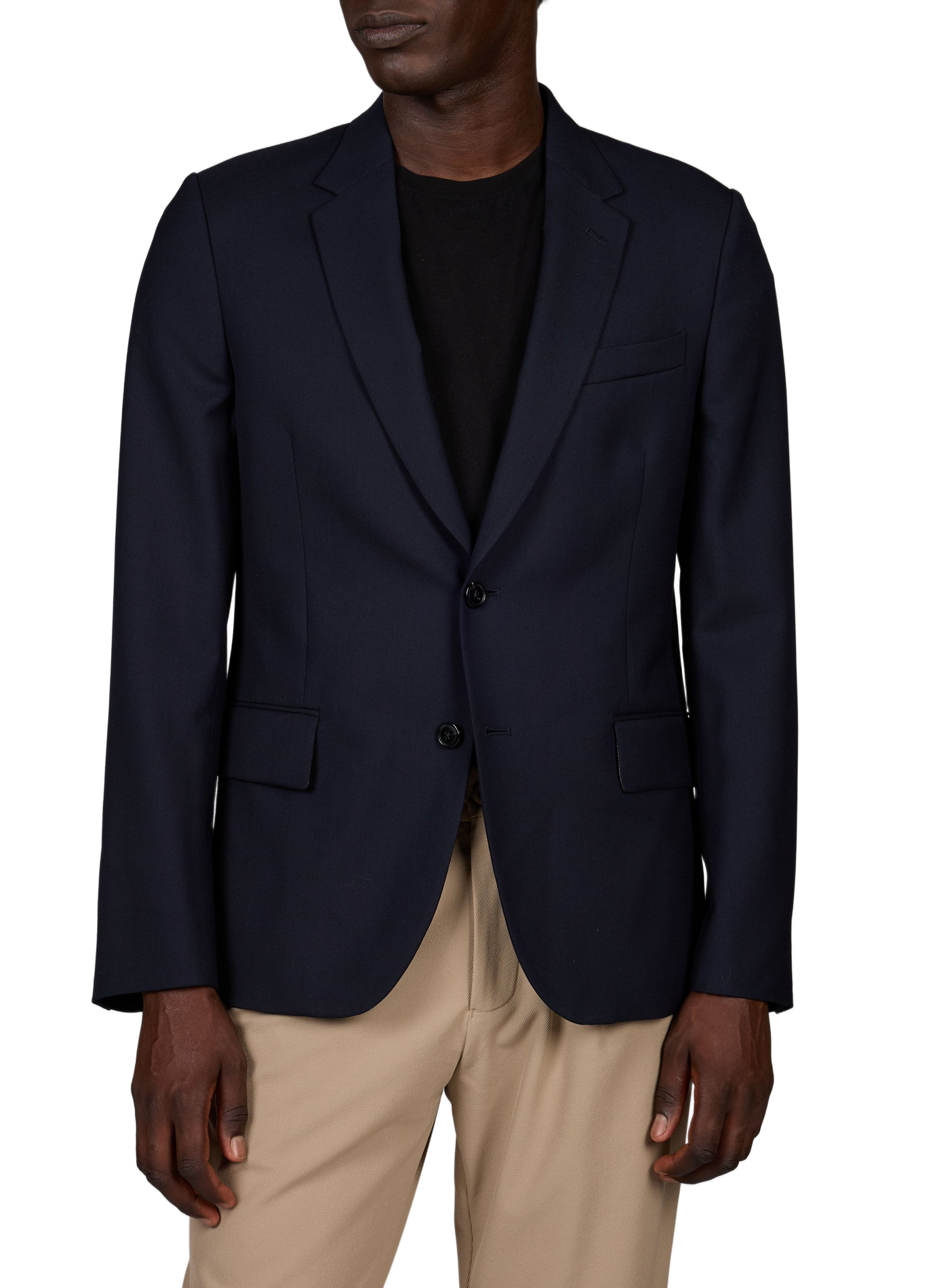 Straight wool blazer PAUL SMITH Blue