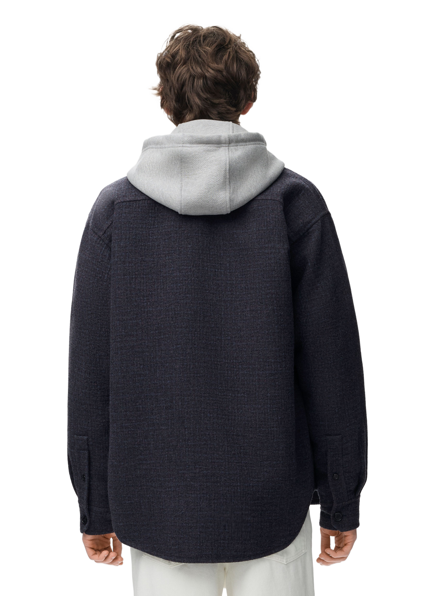 Wool-blend overshirt LOEWE Blue