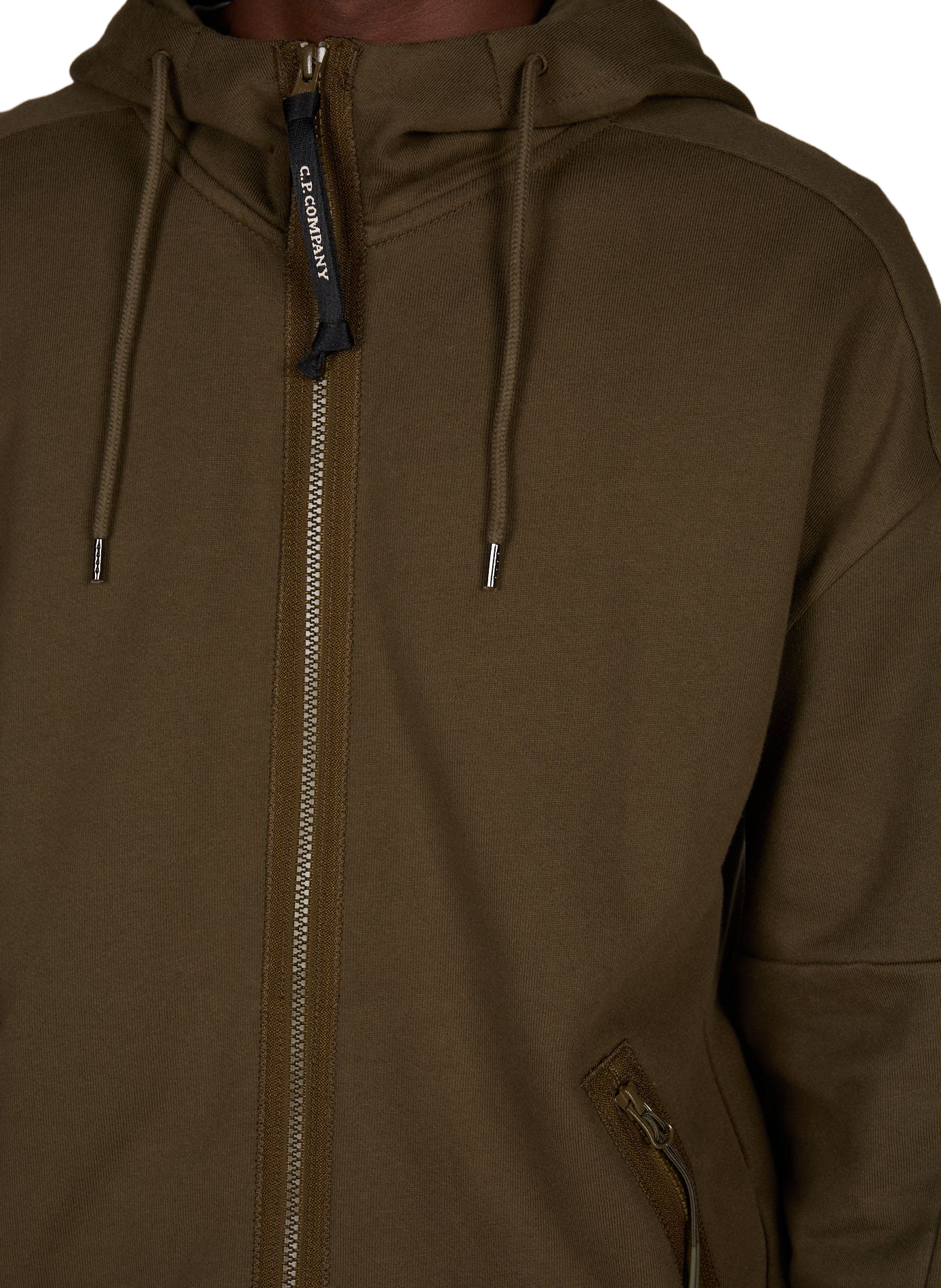 Kapuzenpullover aus Baumwolle mit integrierter Brille CP COMPANY Khaki