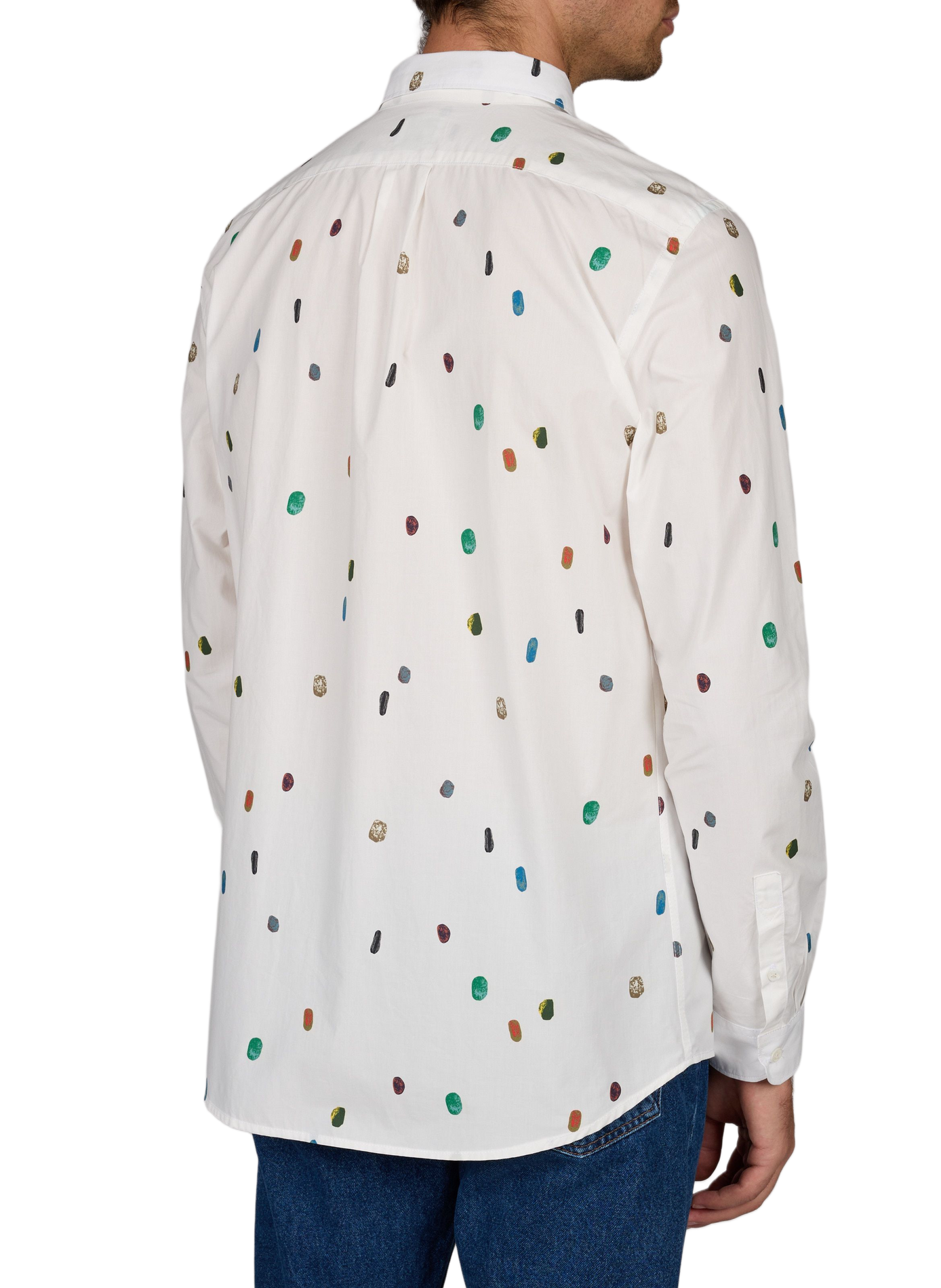 Chemise imprimée en coton PAUL SMITH Blanc
