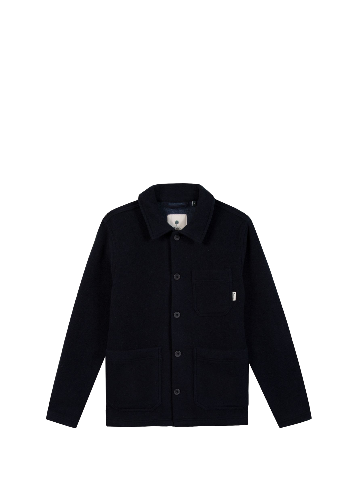 Veste col classique en laine mélangée FAGUO Blue