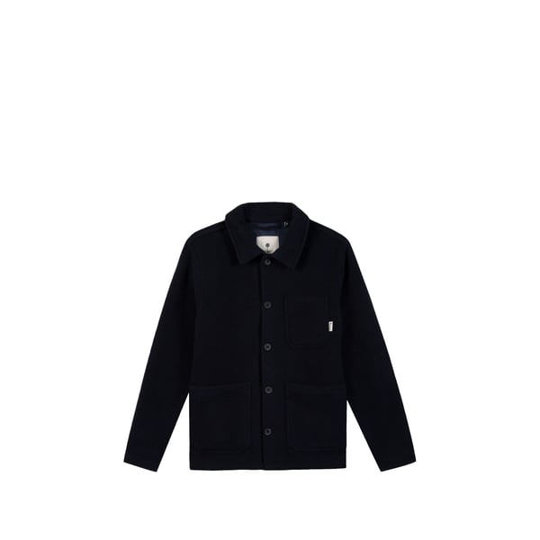 Veste col classique en laine mélangée Veste col classique en laine mélangée