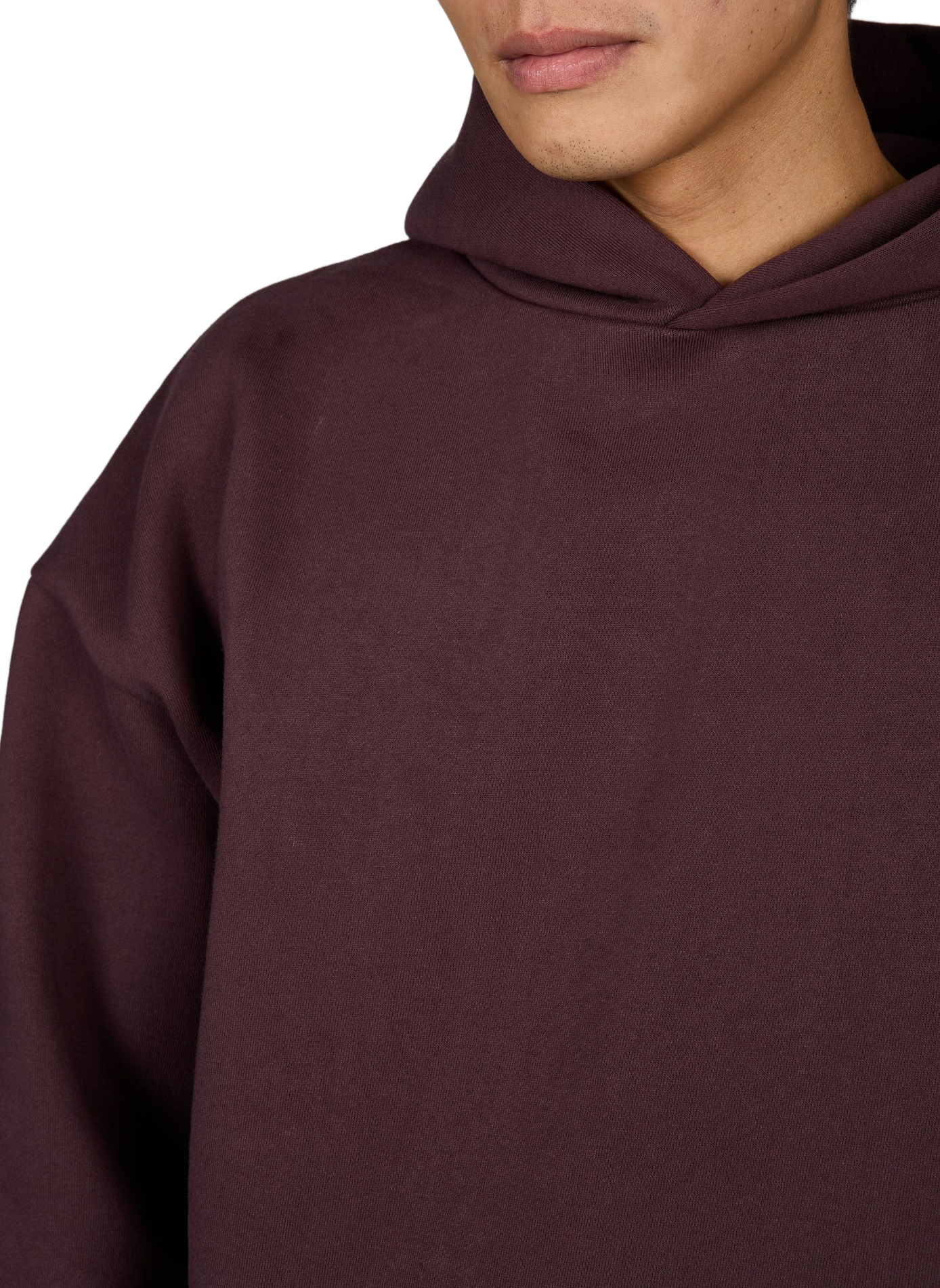 Plain oversized hooded sweatshirt SEVENTH Purple