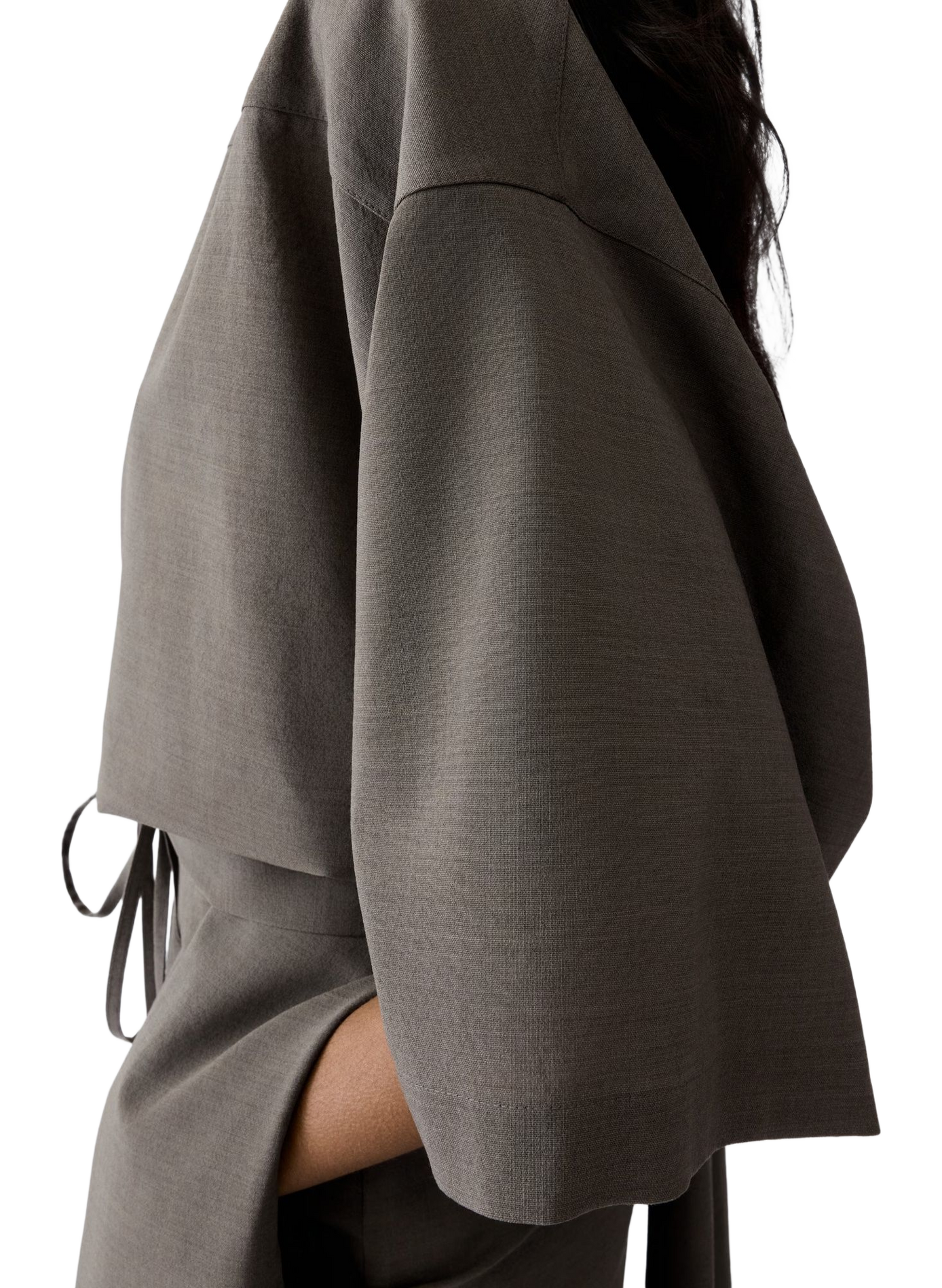 La blouse Havana en laine vierge mélangée JACQUEMUS Grey