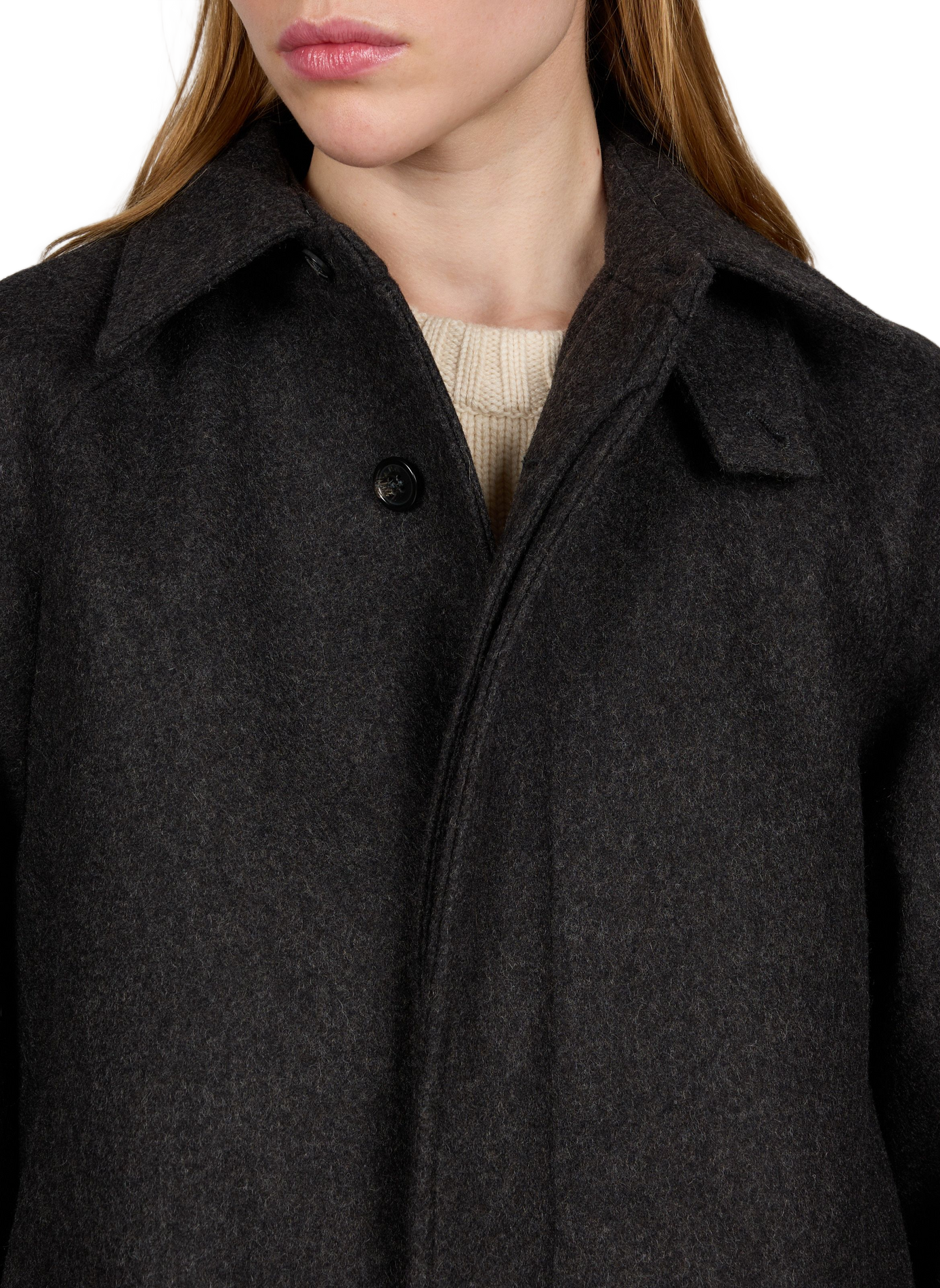Long Gaia coat in a wool blend A.P.C. Grey