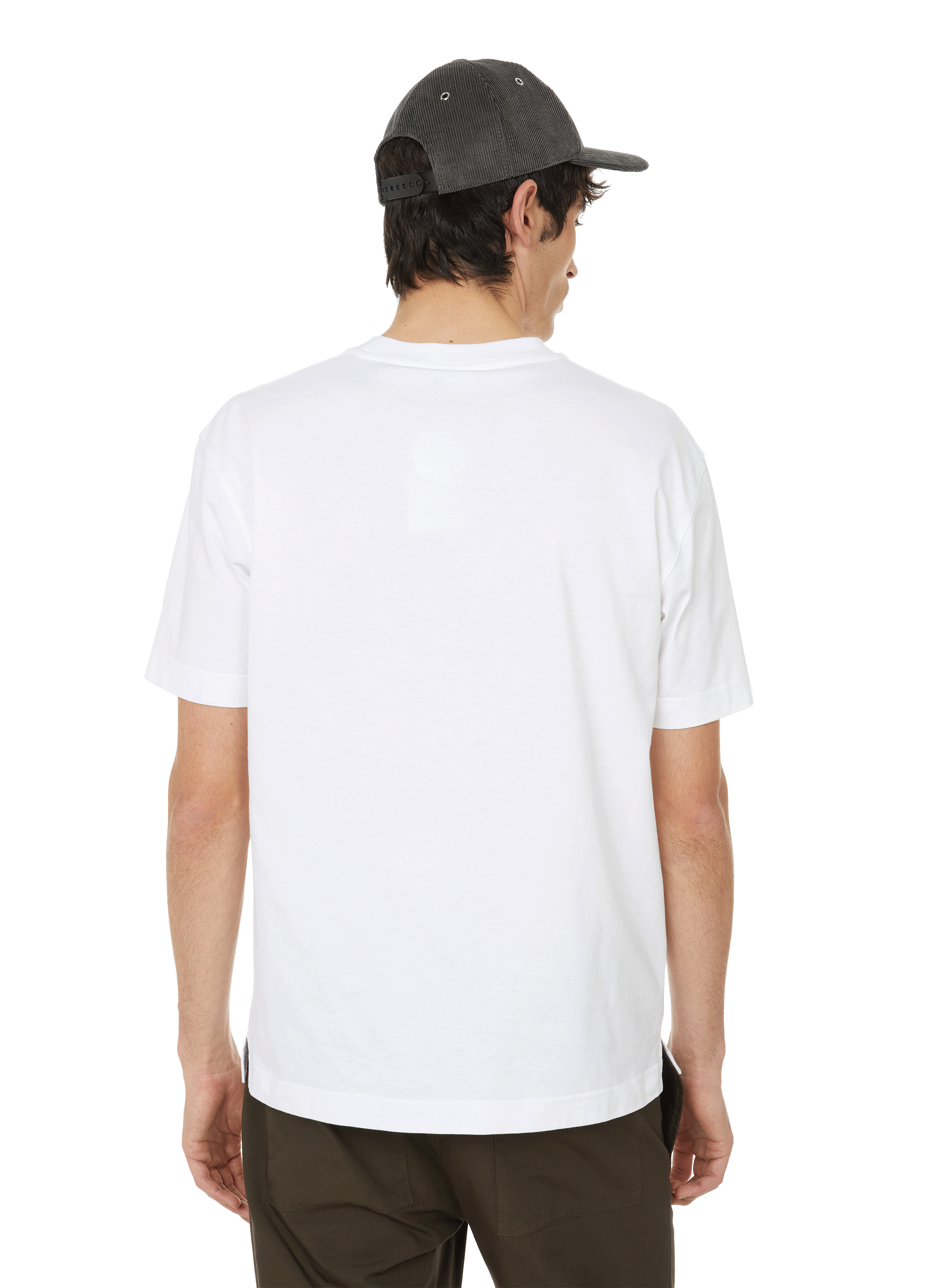 Round-neck organic cotton T-shirt AU PRINTEMPS PARIS White