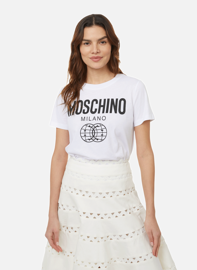 MOSCHINO Smiley-T-Shirt aus Baumwolle