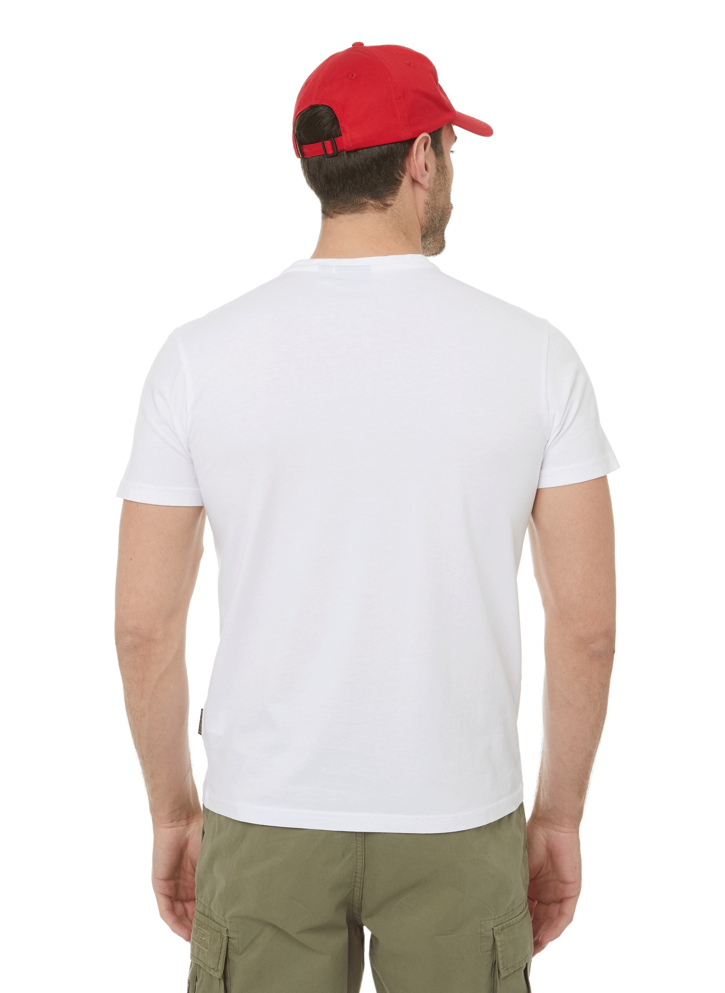 Round-neck cotton T-shirt NAPAPIJRI White
