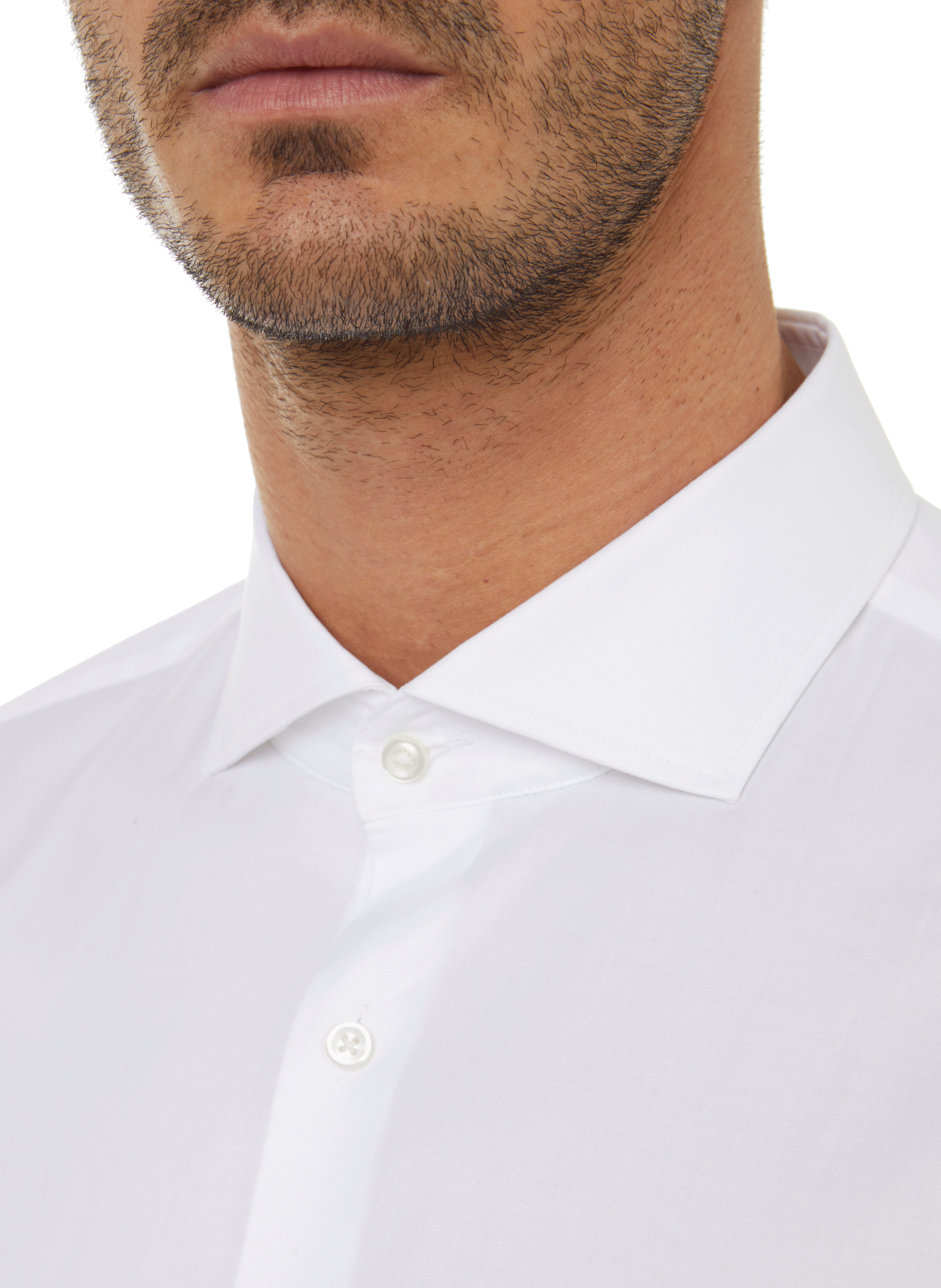 Chemise en coton BOSS Blanc