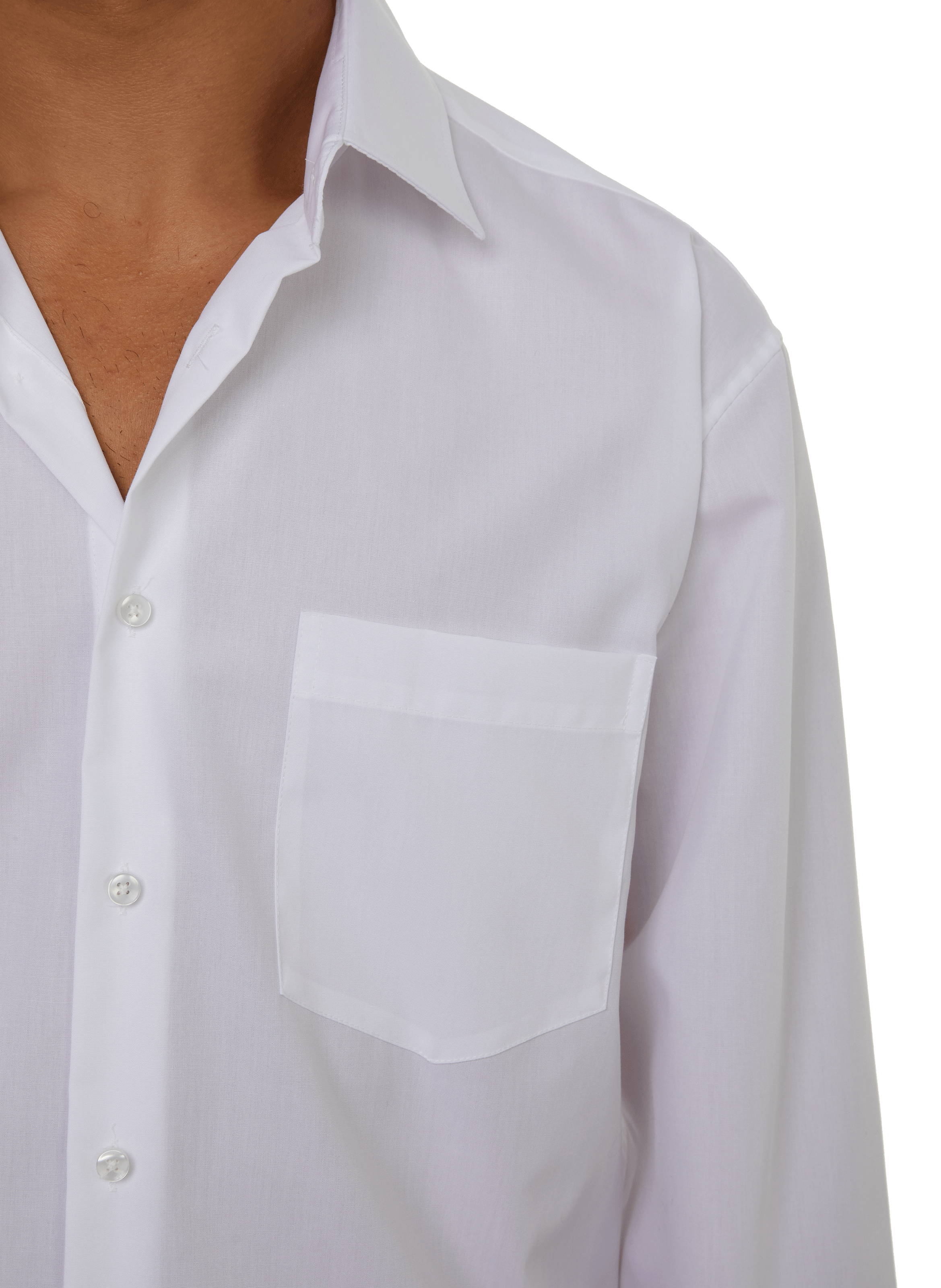 Straight cotton shirt SEIDENSTICKER White