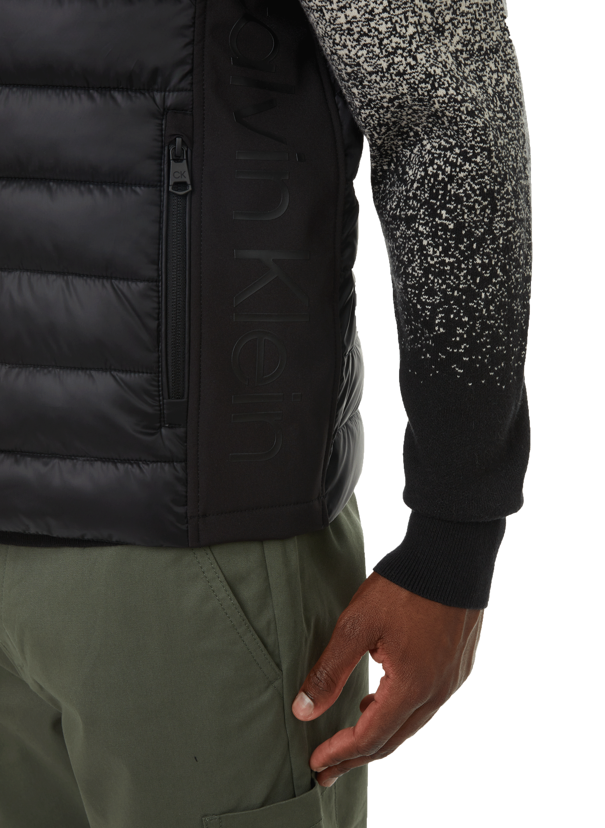 Padded recycled polyester gilet CALVIN KLEIN Black