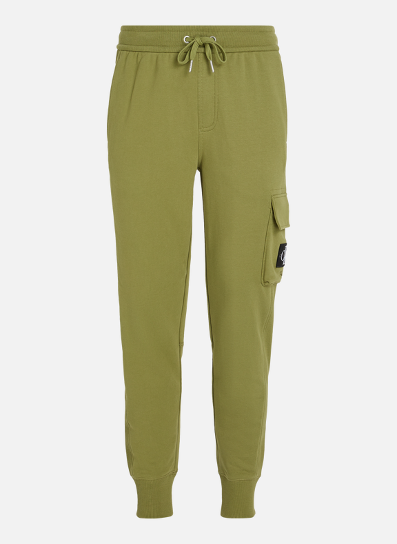 CALVIN KLEIN Pantalon de survêtement en coton Vert