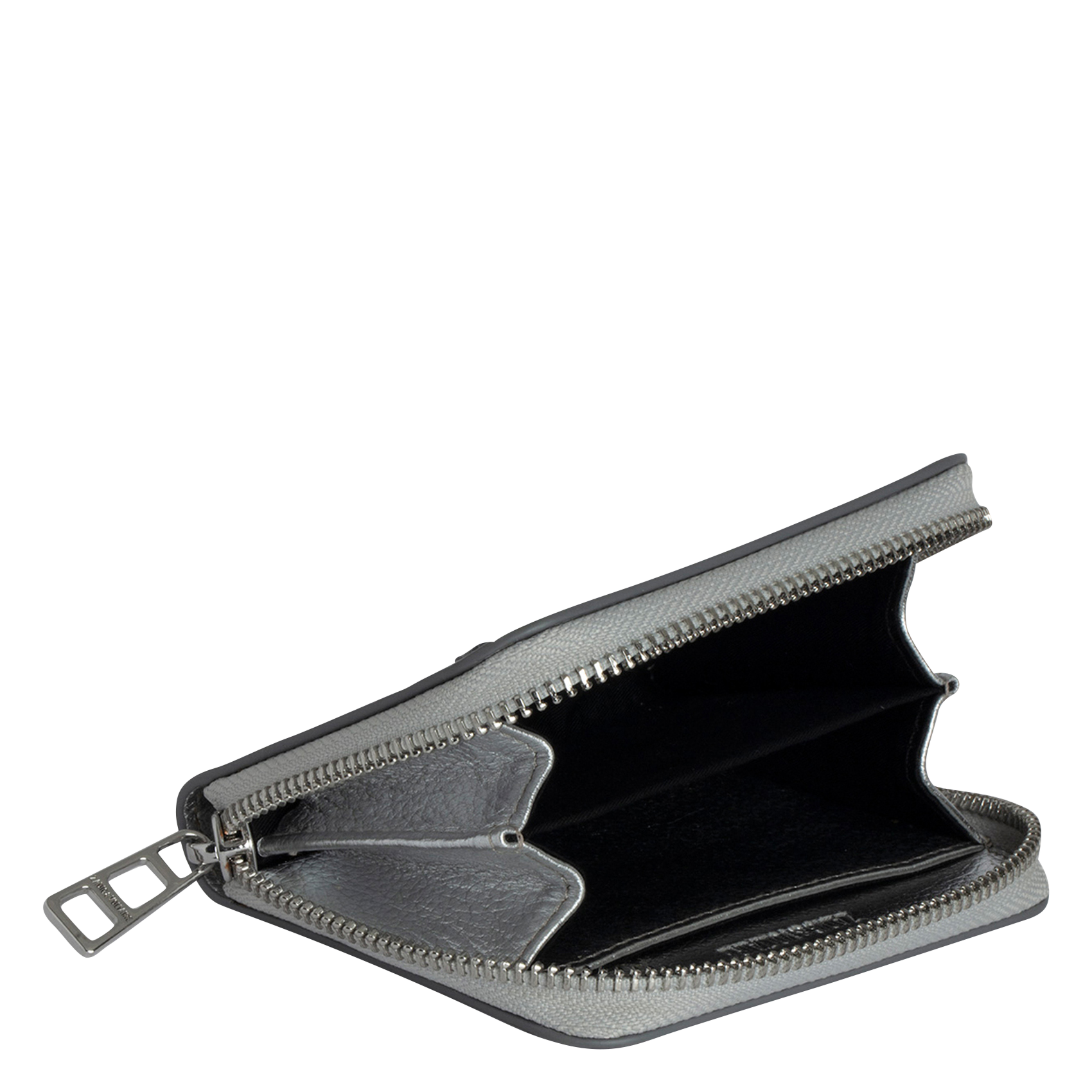 Porte-monnaie en cuir mini zv ZADIG&VOLTAIRE Gris