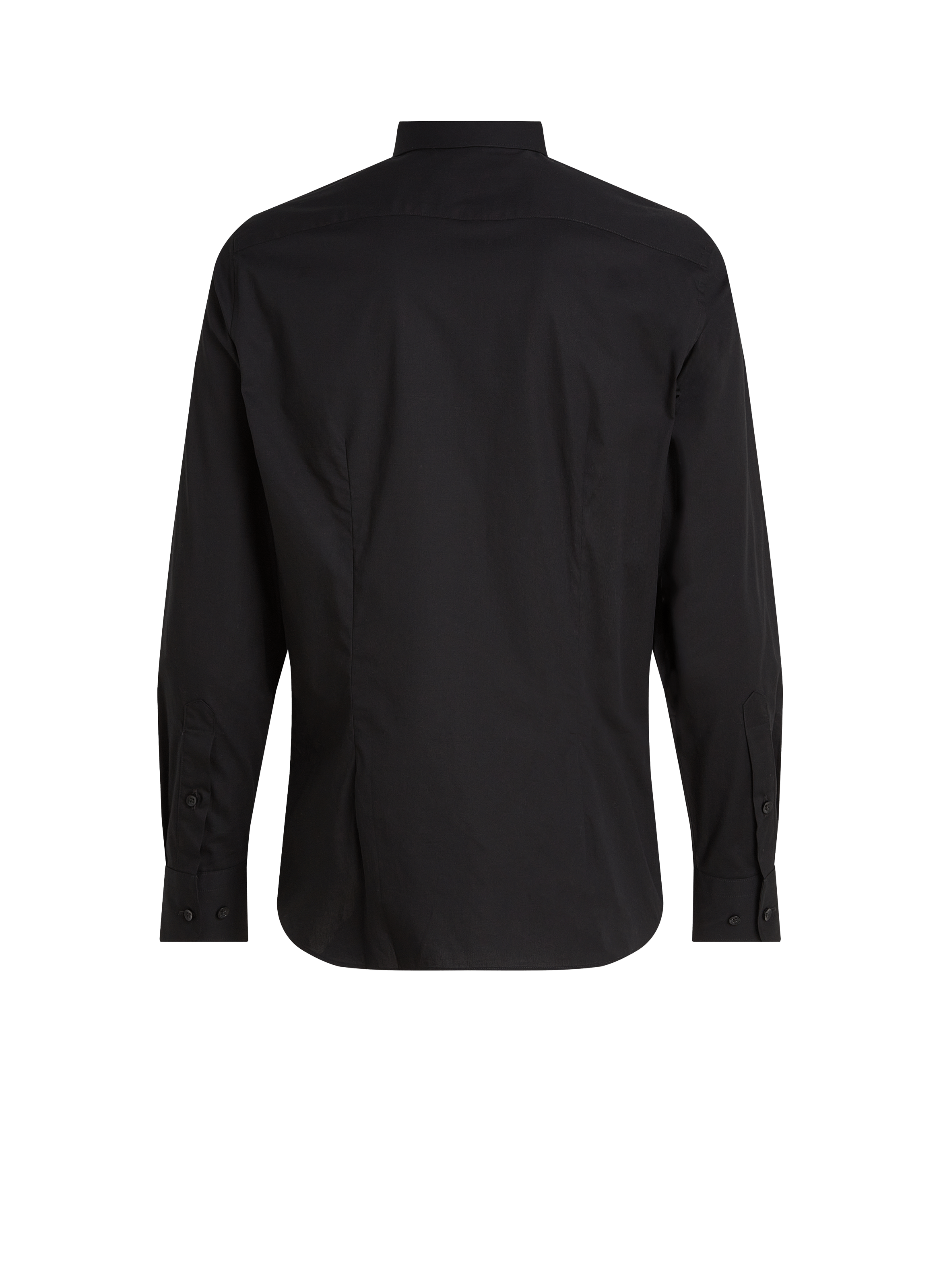 Fitted cotton shirt TOMMY HILFIGER Black