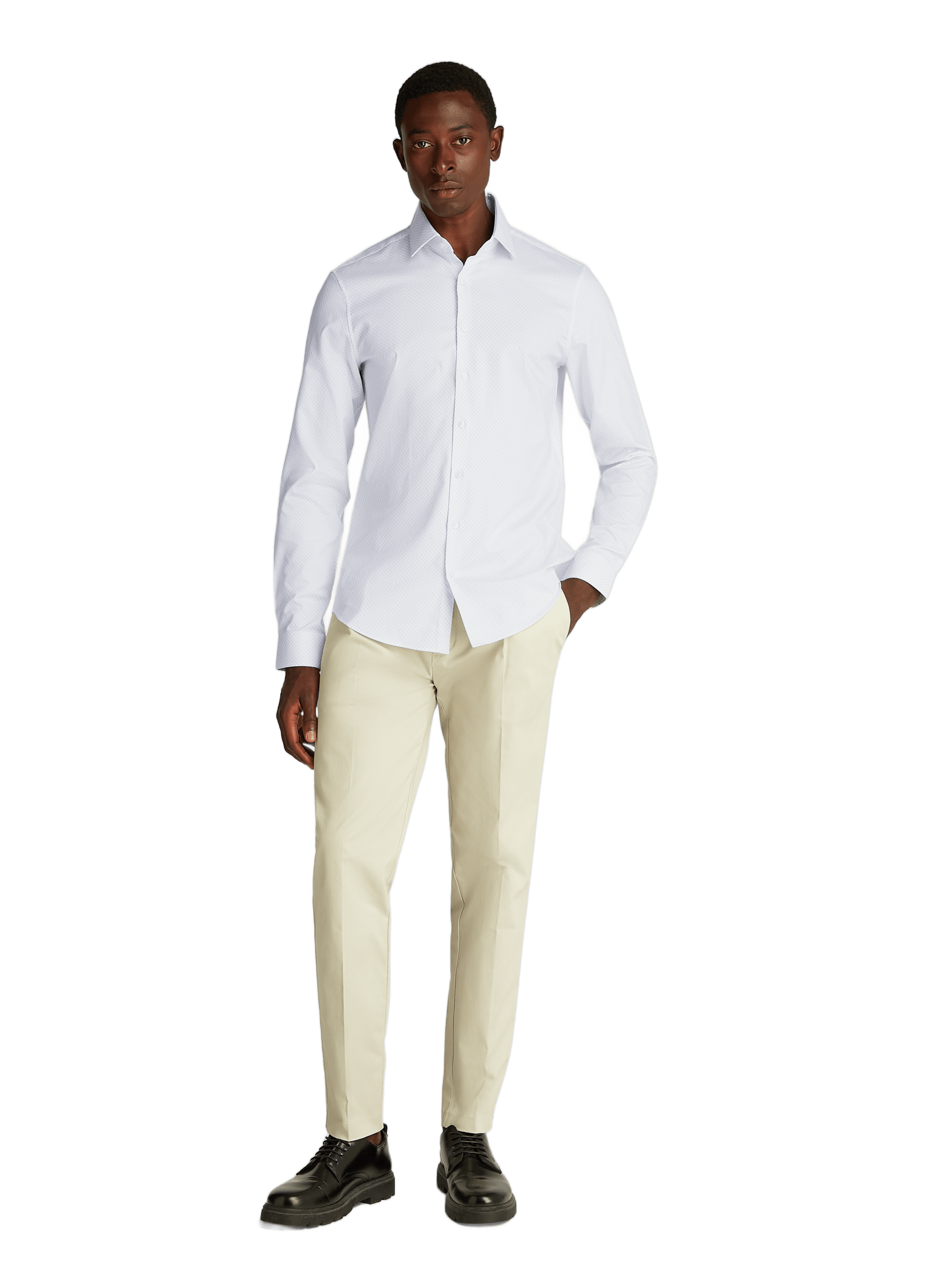 Chemise en coton CALVIN KLEIN Blanc