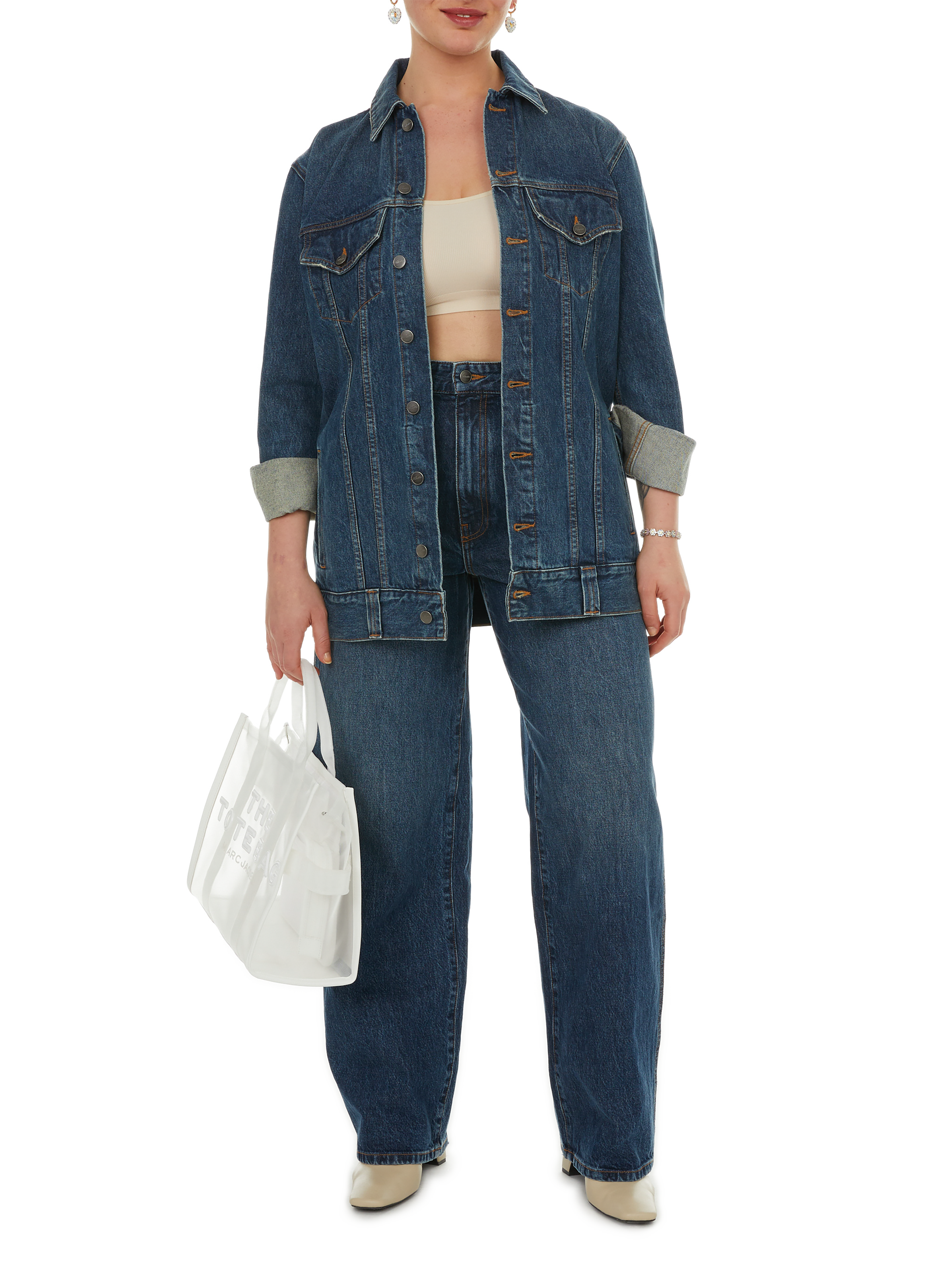 Jean large  KHAITE Bleu