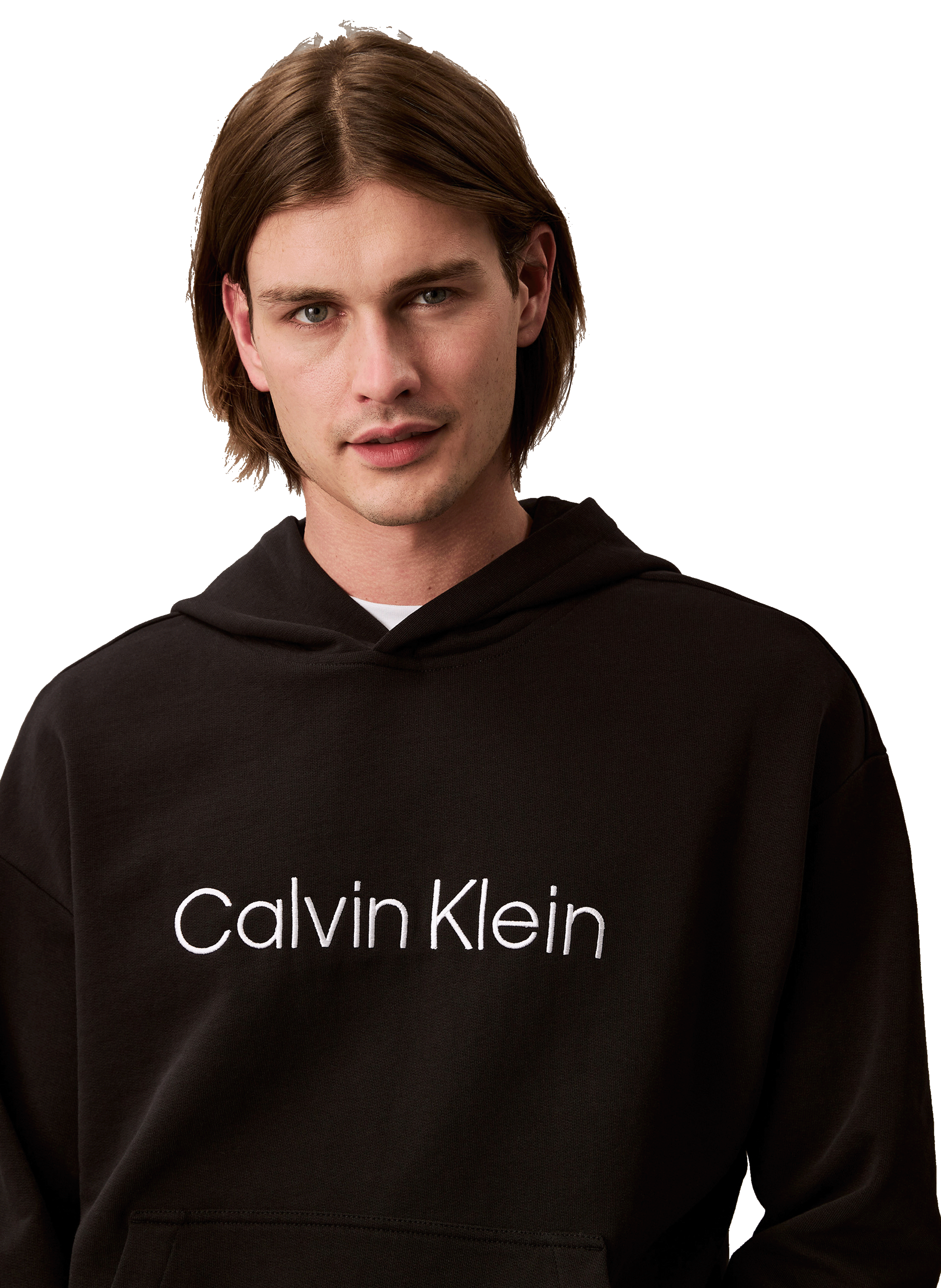 Hoodie en coton CALVIN KLEIN Noir