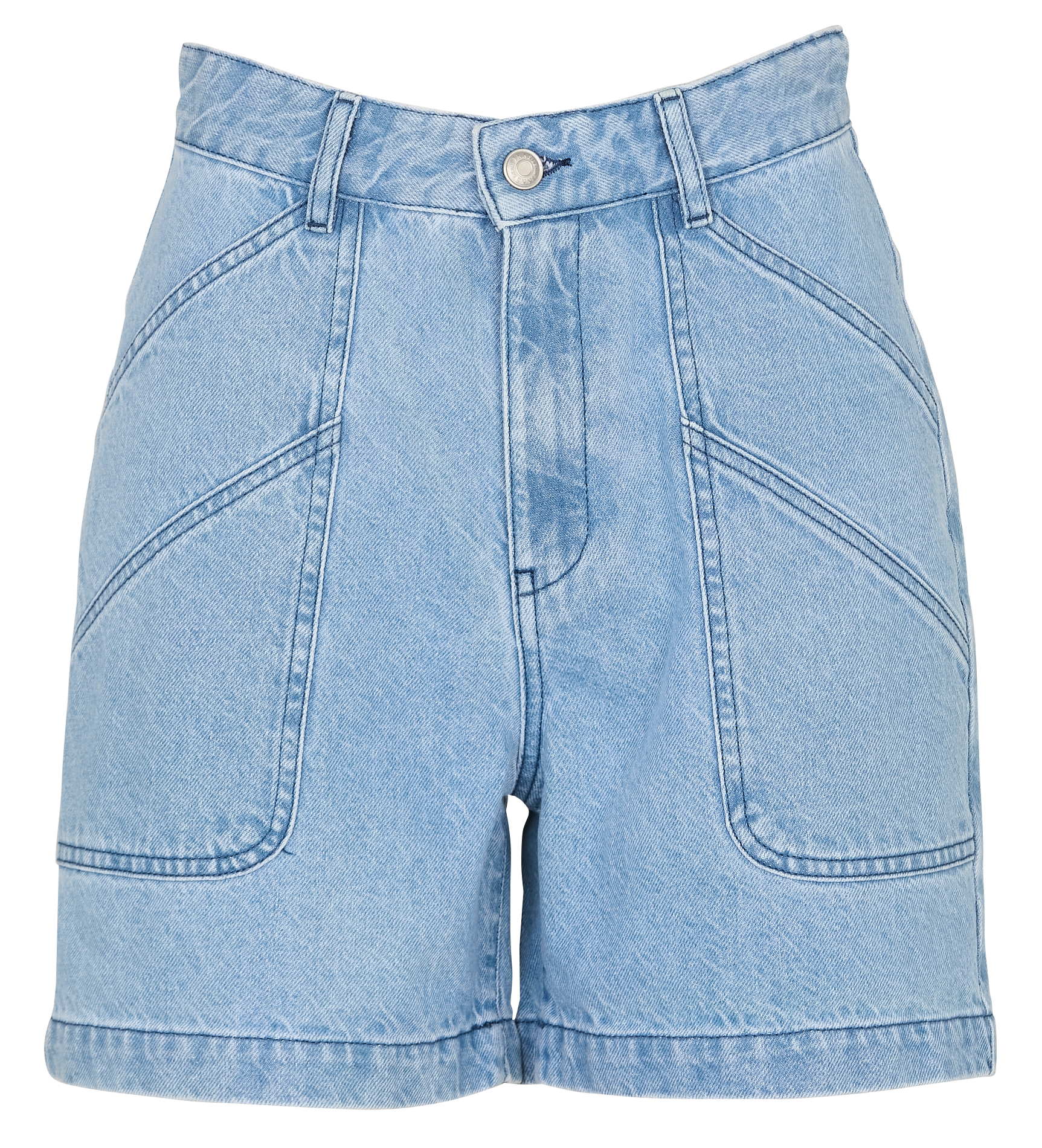 Short droit en coton IKKS Bleu