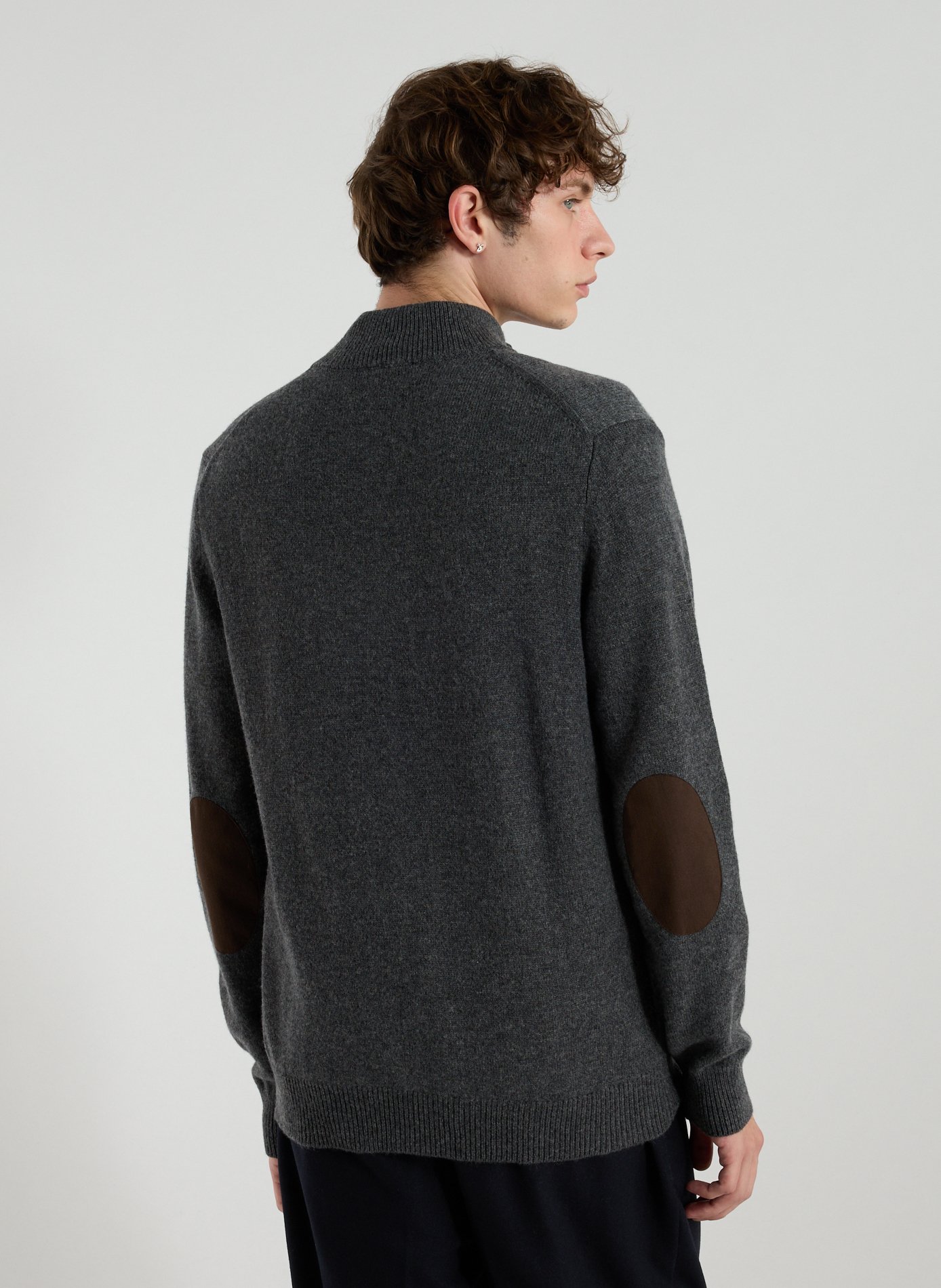 Fox patch cardigan HACKETT Grey