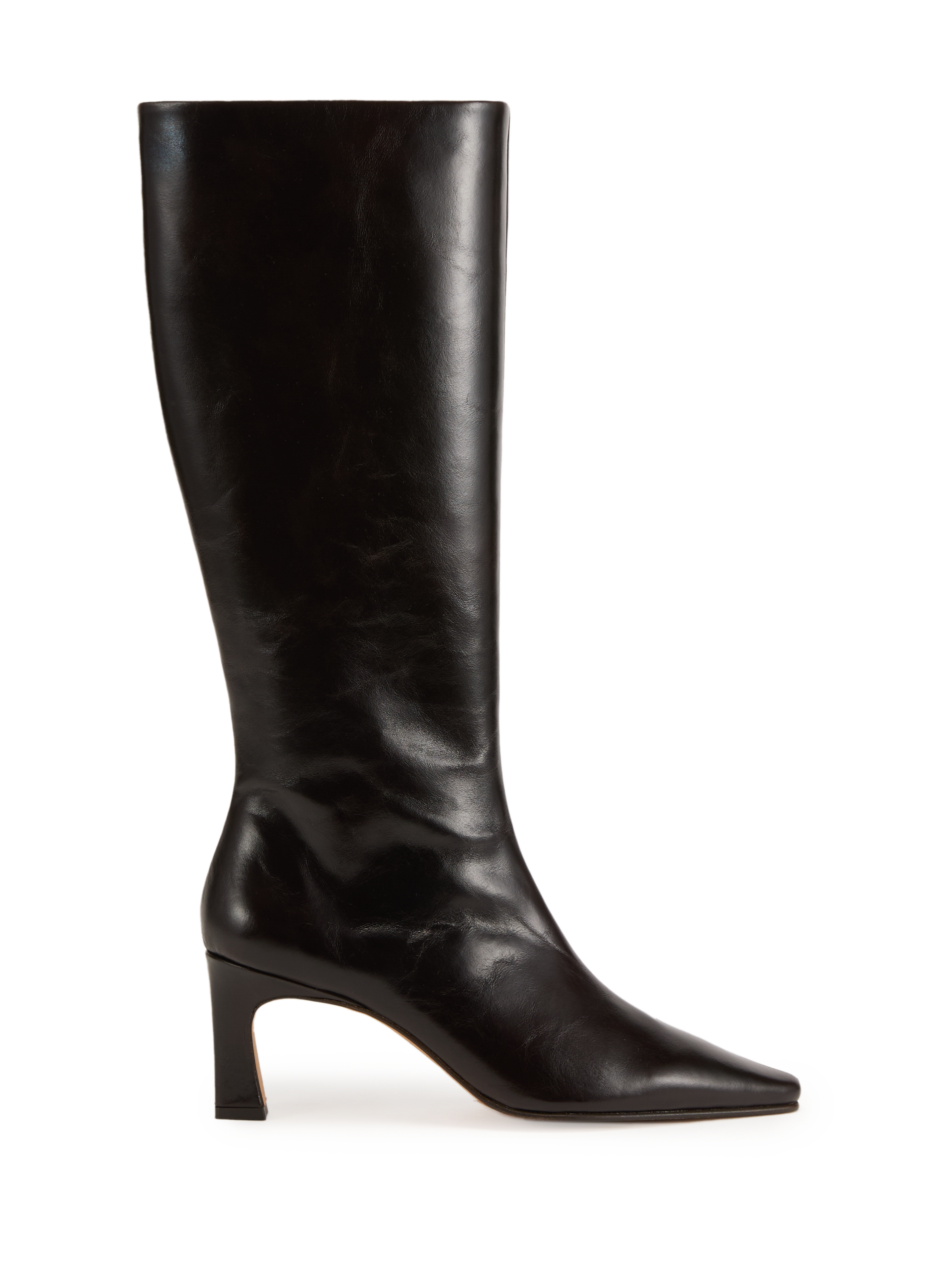 BOBBIES Bottes Coline en cuir Marron