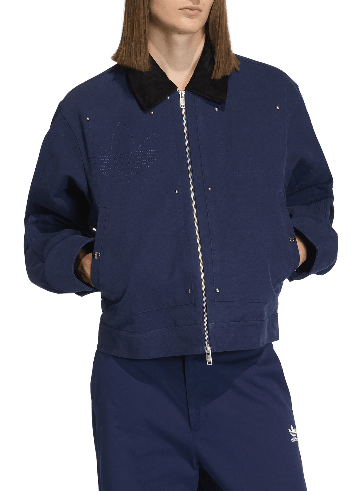 Veste Bomber avec clous ADIDAS Bleu