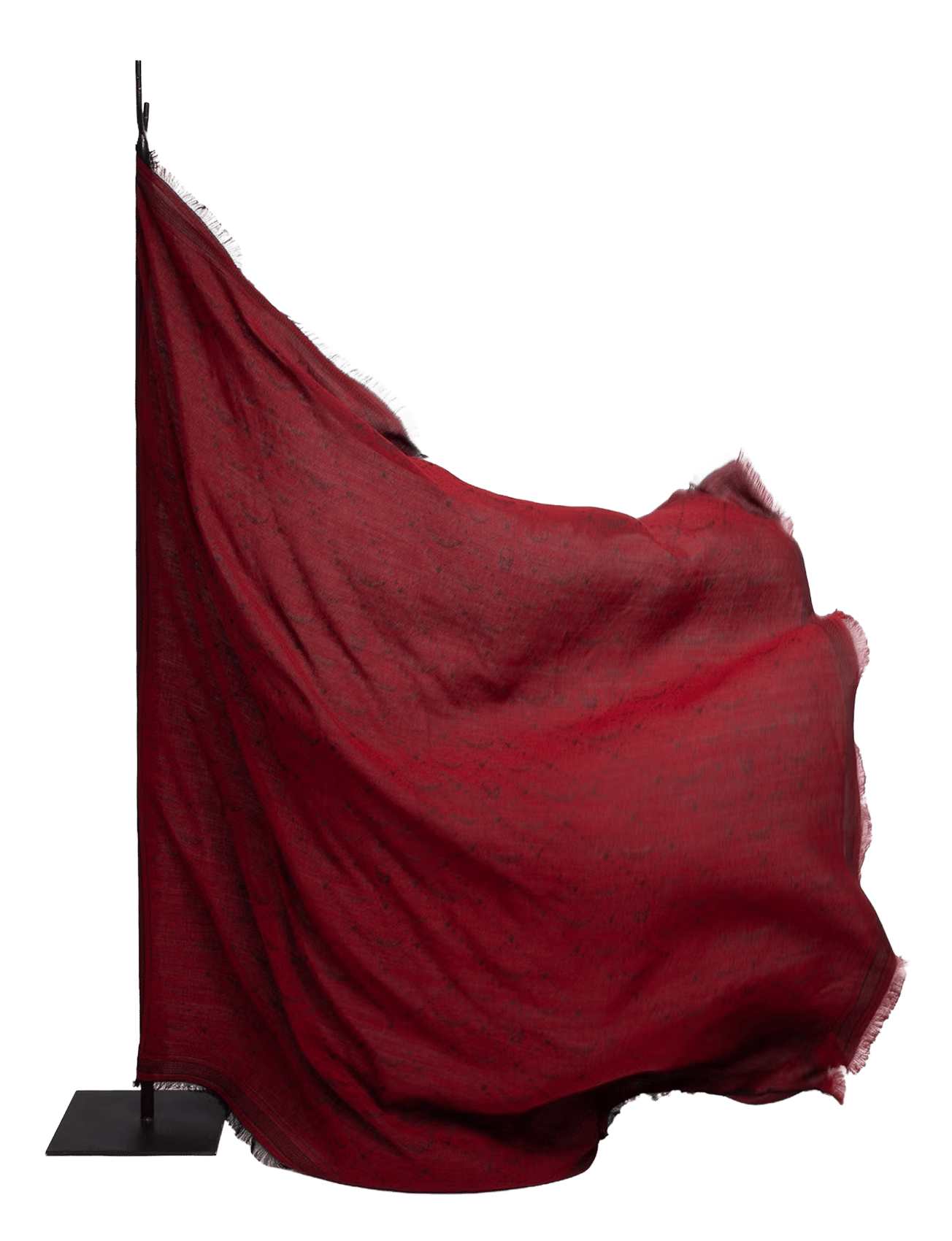 Foulard jacquard monogramme glenn ZADIG&VOLTAIRE Noir