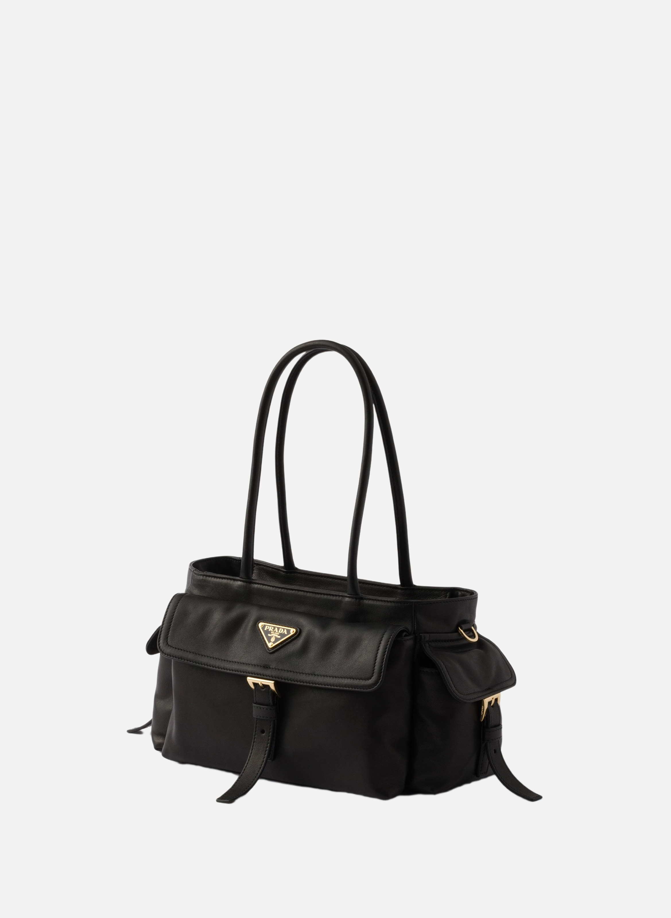 Sac cabas prada explore en cuir nappa PRADA Noir
