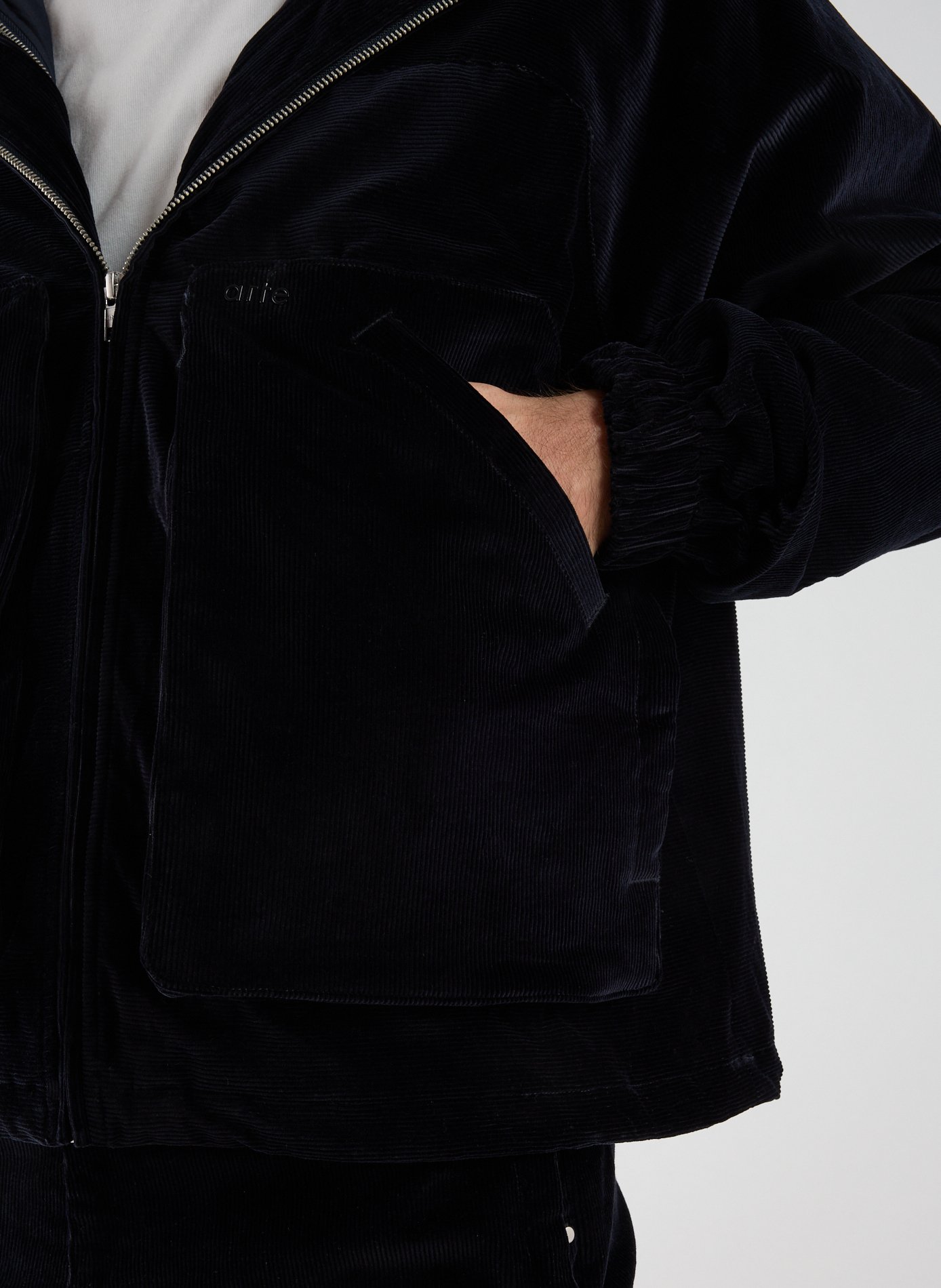 Oversized ribbed velvet jacket in a cotton blend ARTE ANTWERP Blue