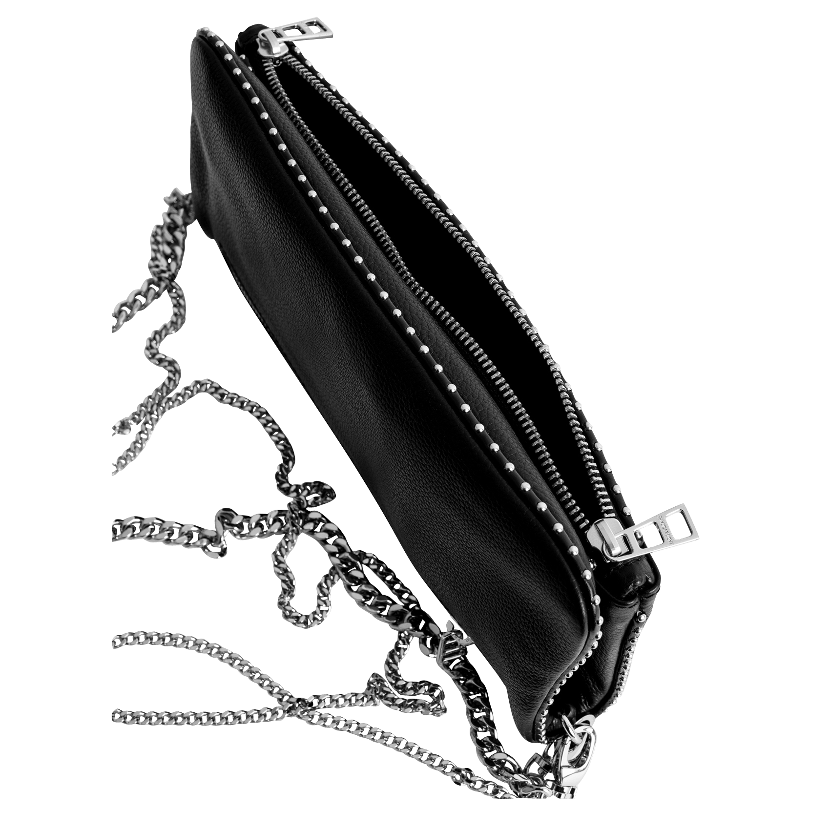 Sac bandoulière en cuir rock ZADIG&VOLTAIRE Noir