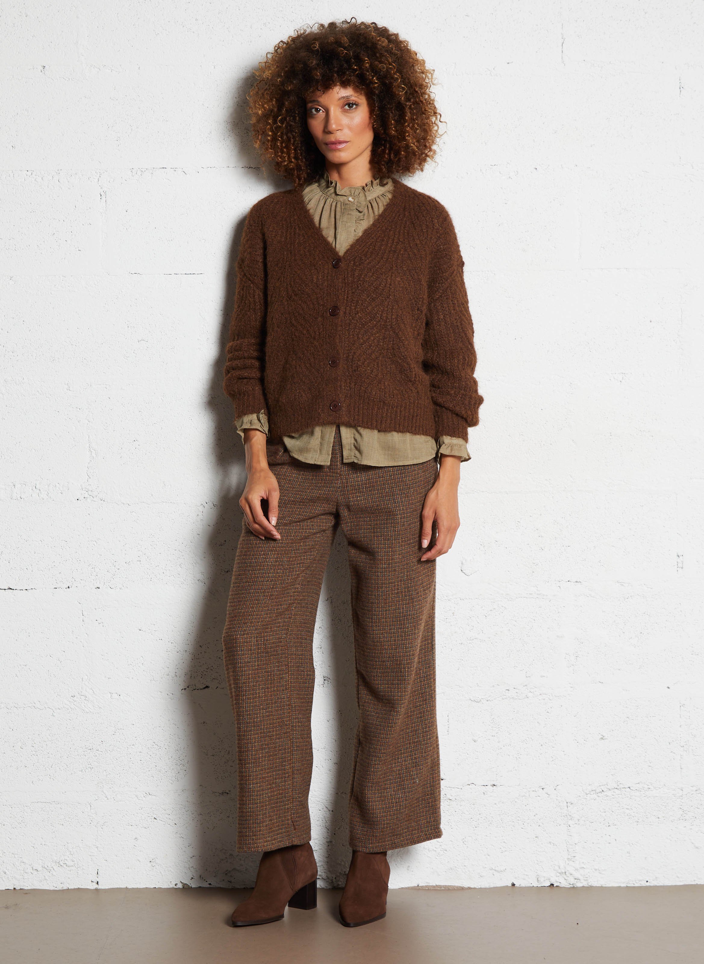 Bottines à talons en cuir n°556 RIVECOUR Noir