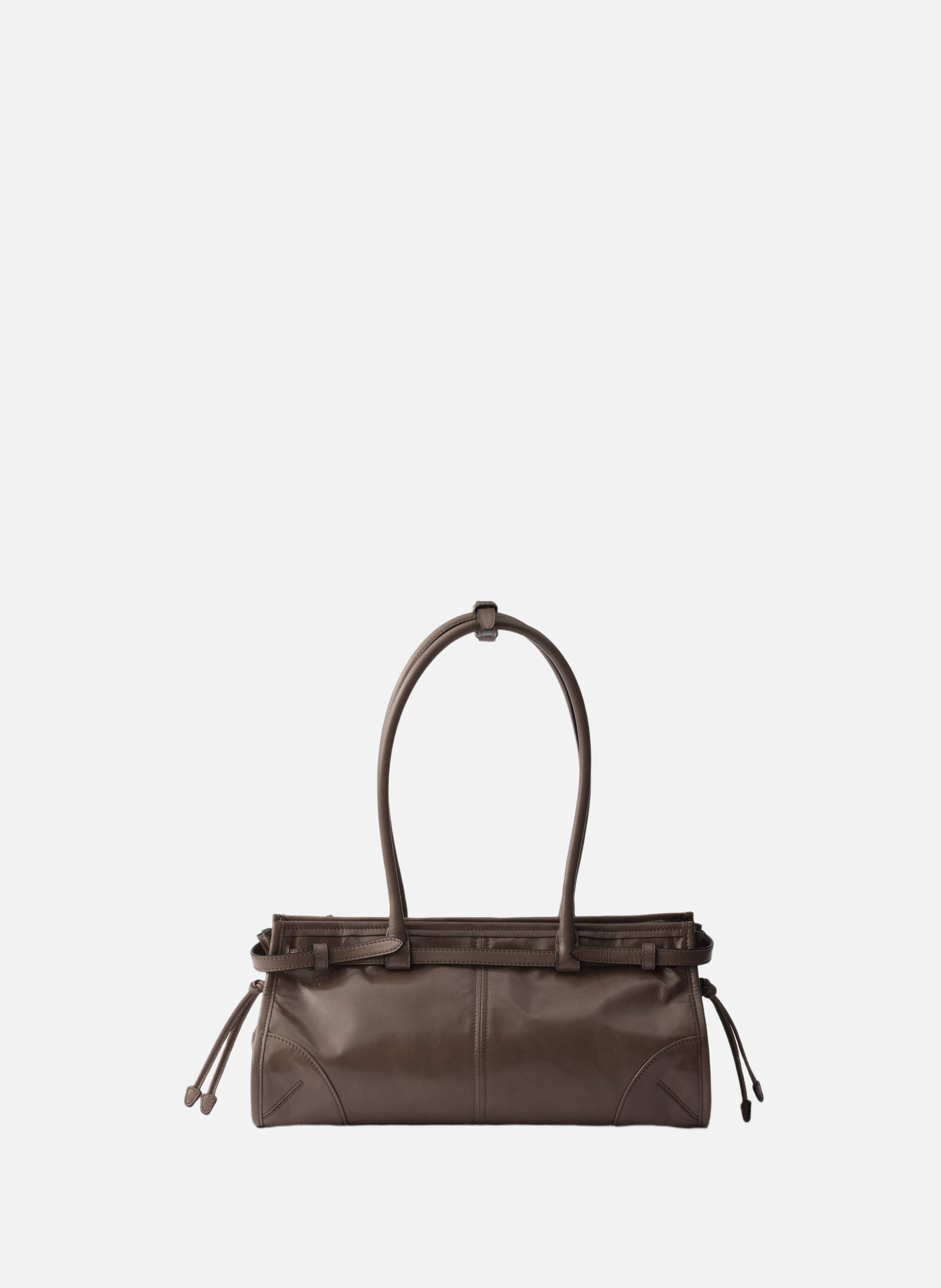 Sac à main prada bonnie en cuir PRADA Gris