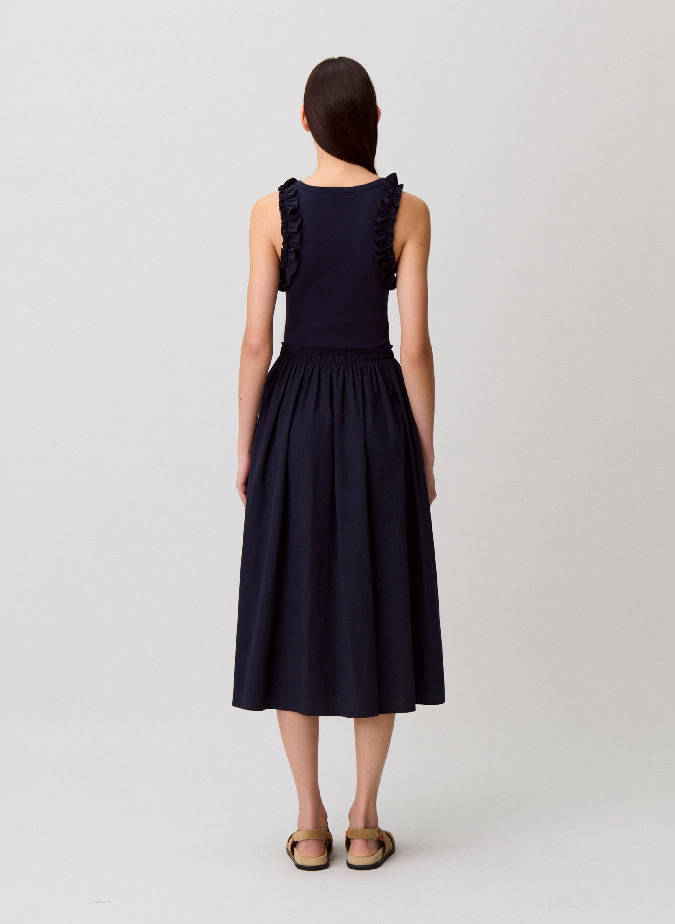 Robe midi col rond CLAUDIE PIERLOT Bleu