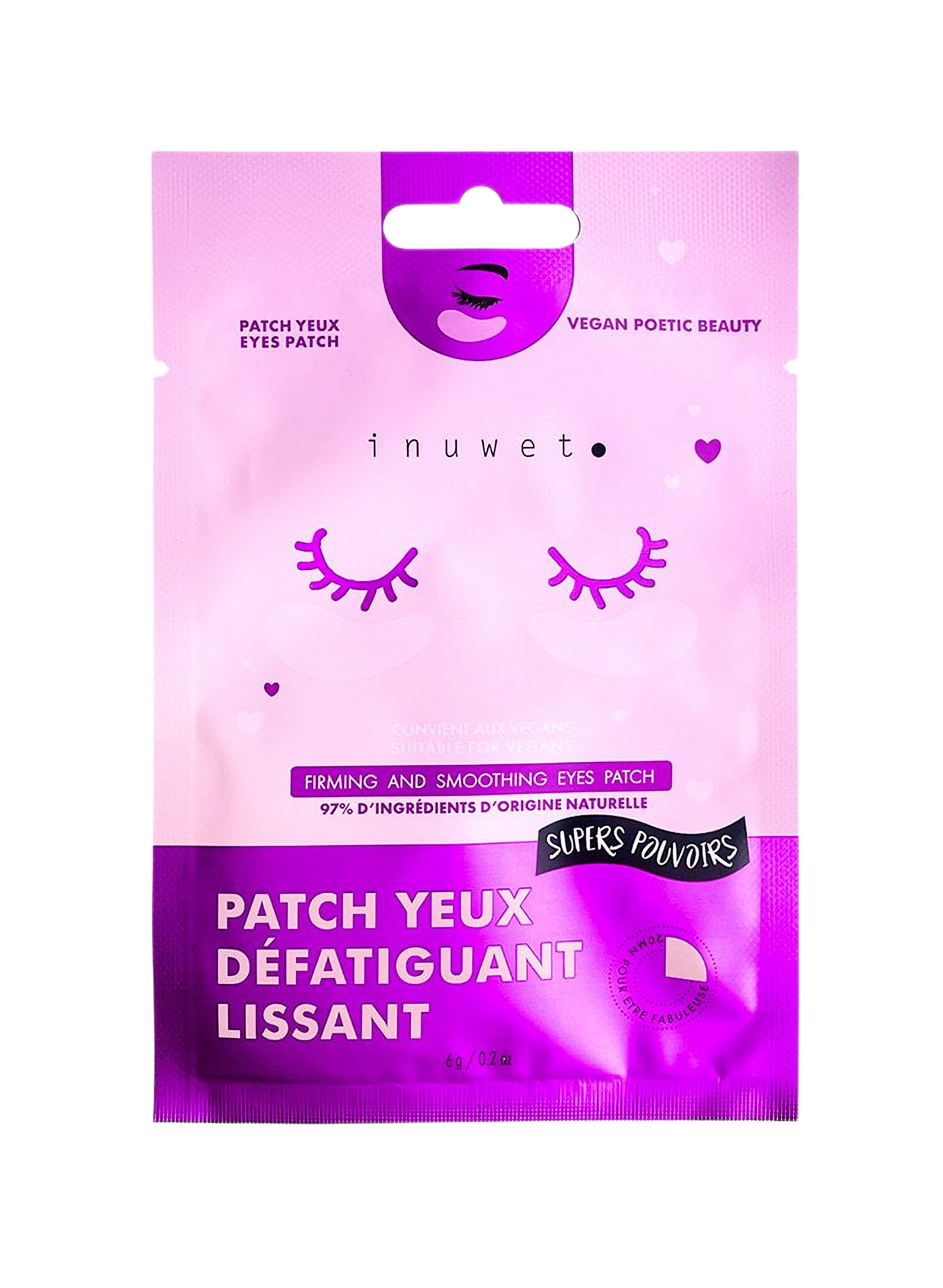 Patch yeux défatiguant INUWET No color