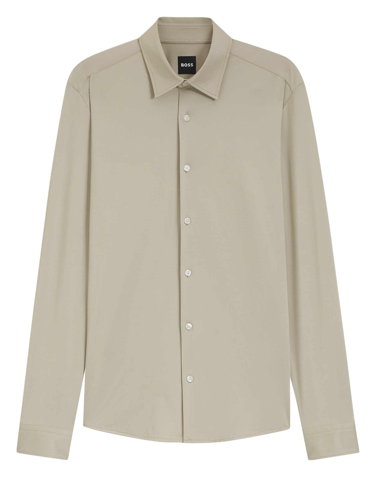 Chemise col classique BOSS Beige