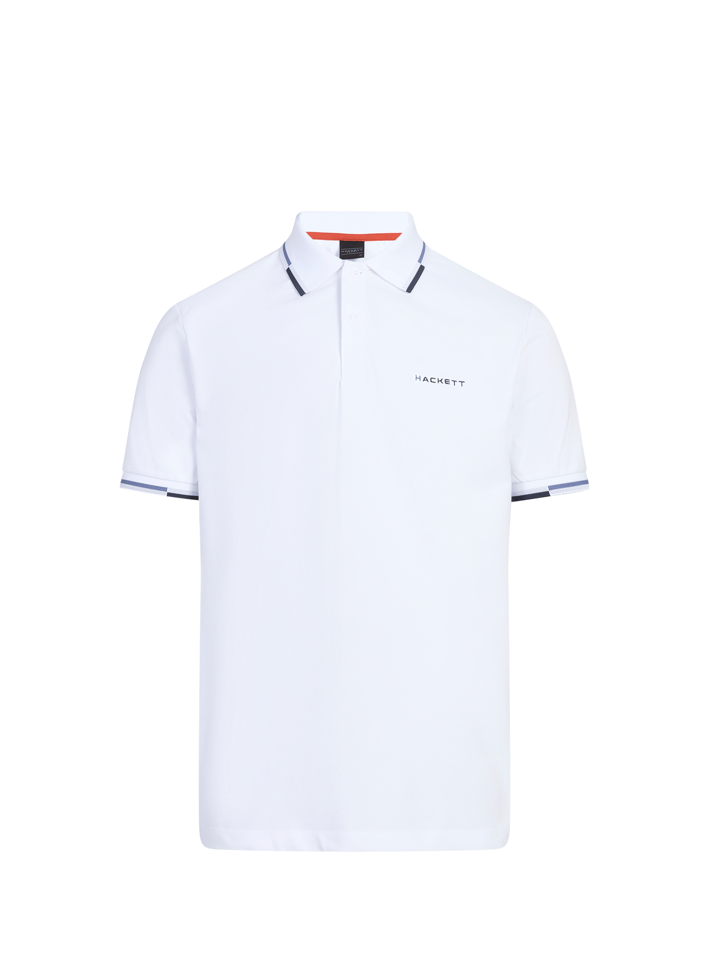 Polo droit manches courtes uni HACKETT Blanc