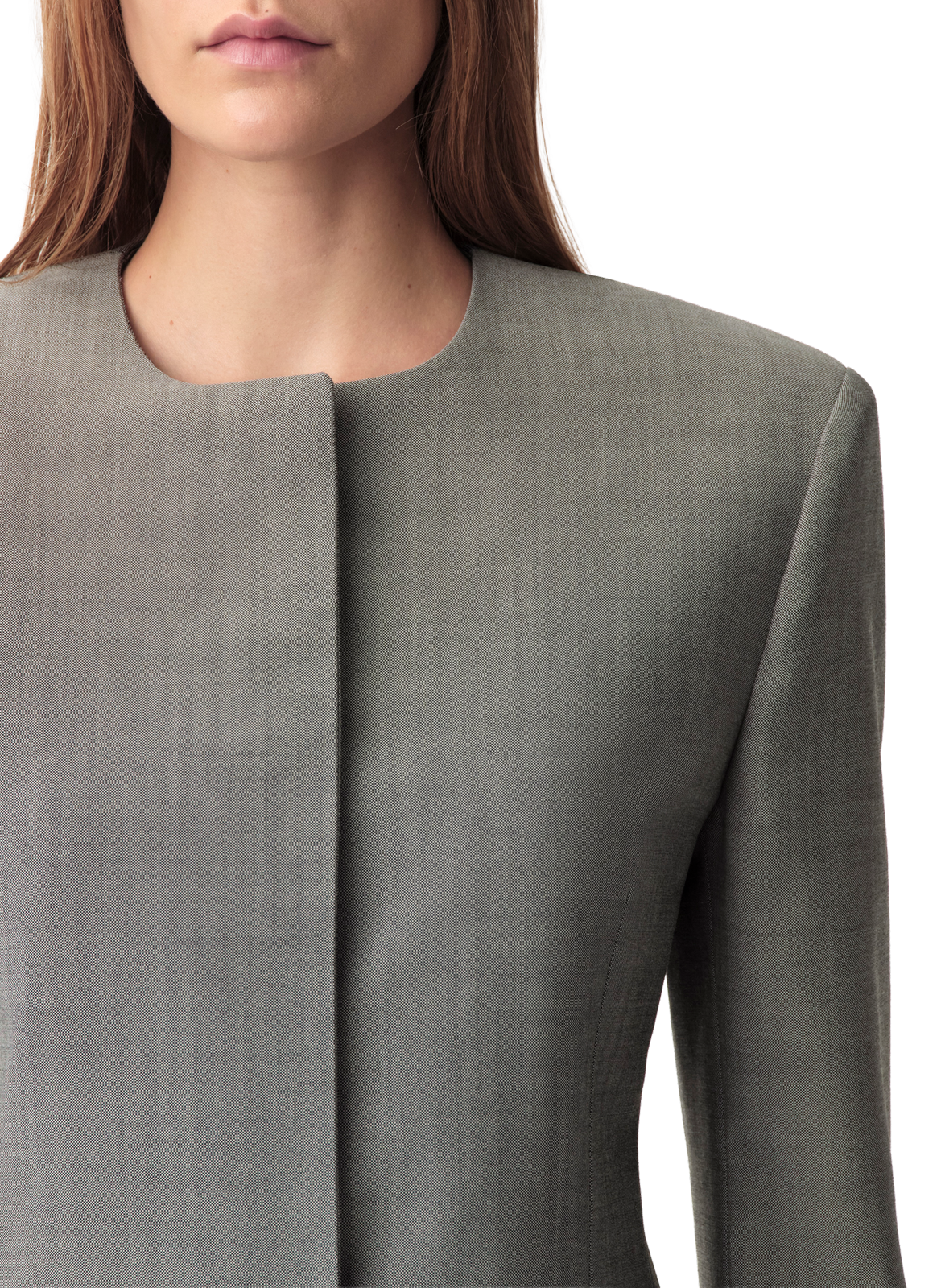 Veste blazer Parker en laine Calvin Klein Collection Gris