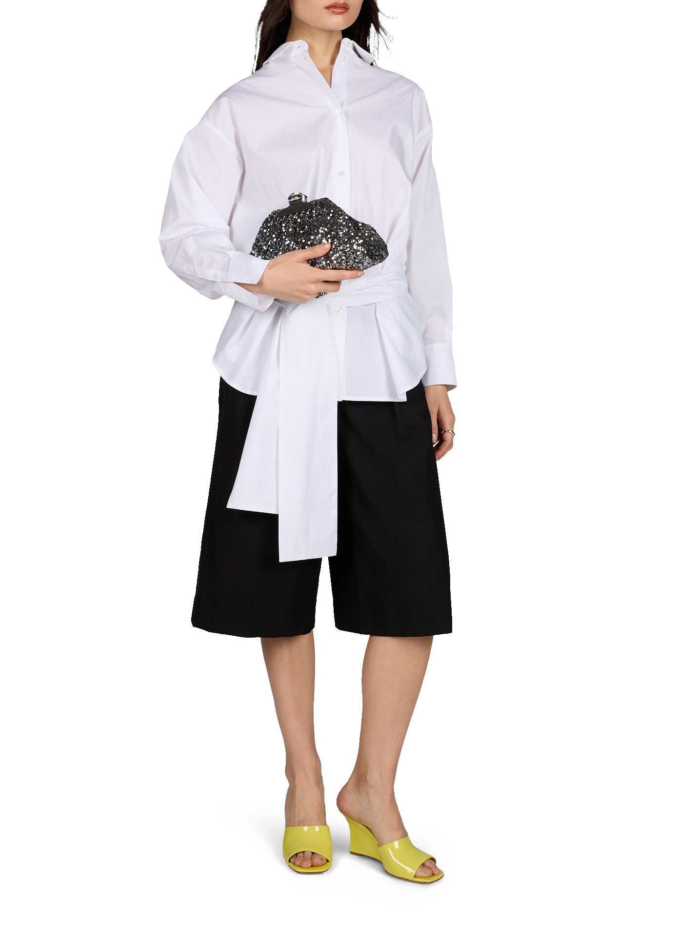 Rhinestone handbag MARC JACOBS Silver