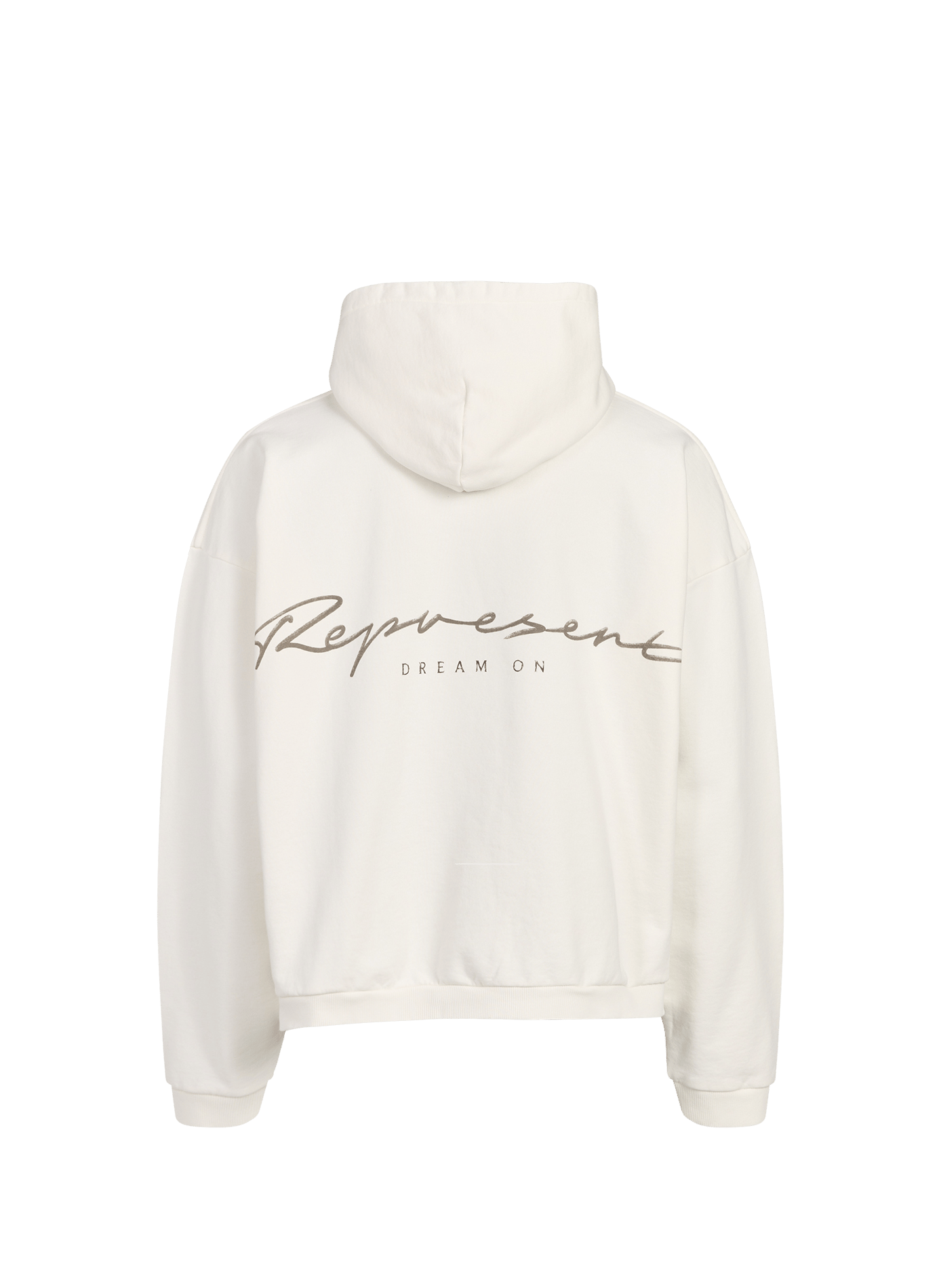 Sweat à capuche imprimé chiens en coton REPRESENT Blanc