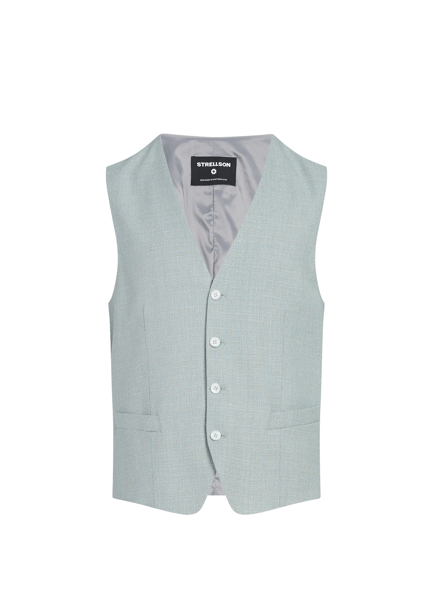 Gilet de costume chiné sans manches STRELLSON Vert