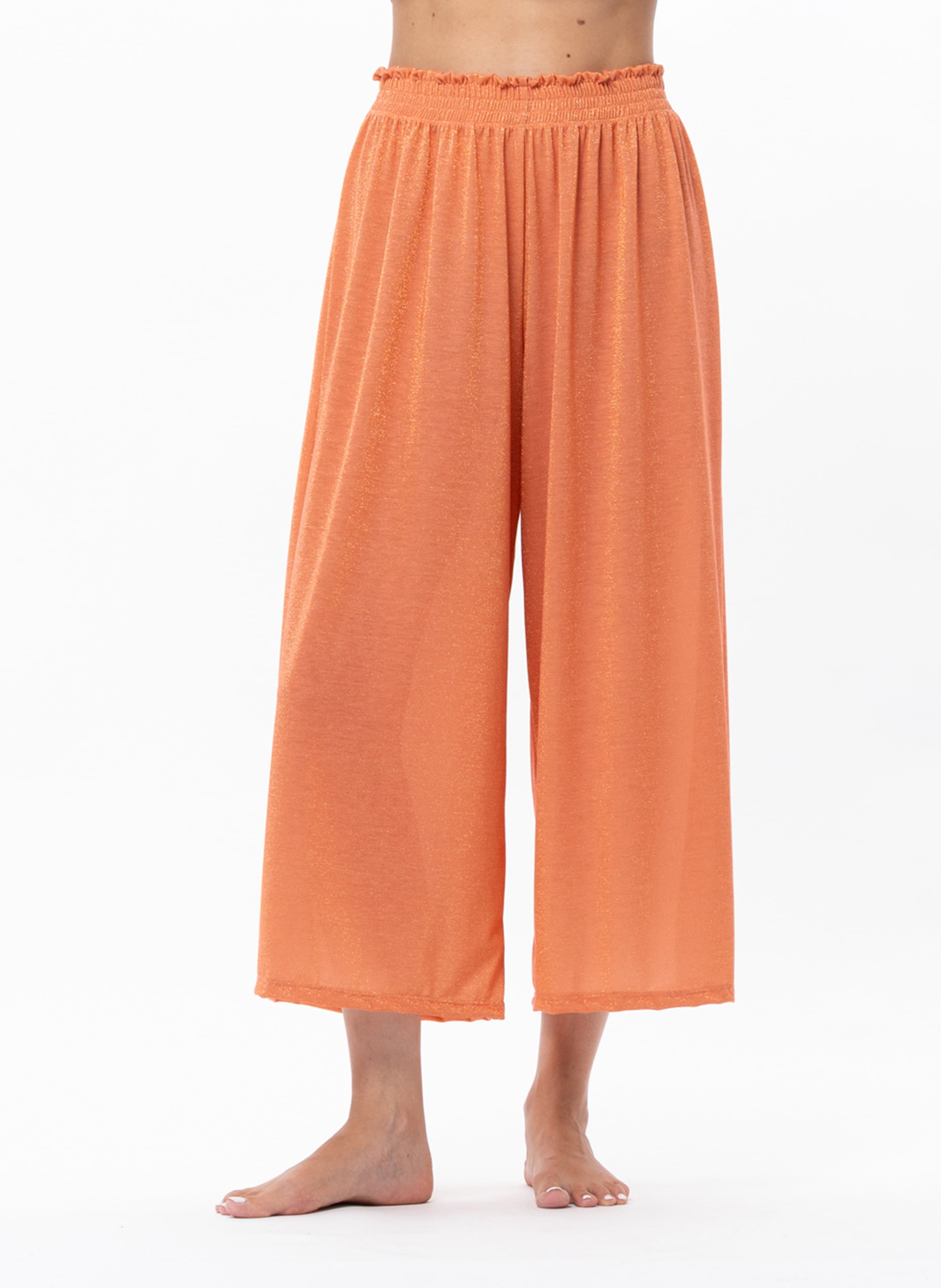 Pantalon en maille lurex coco 280 LE CHAT Orange