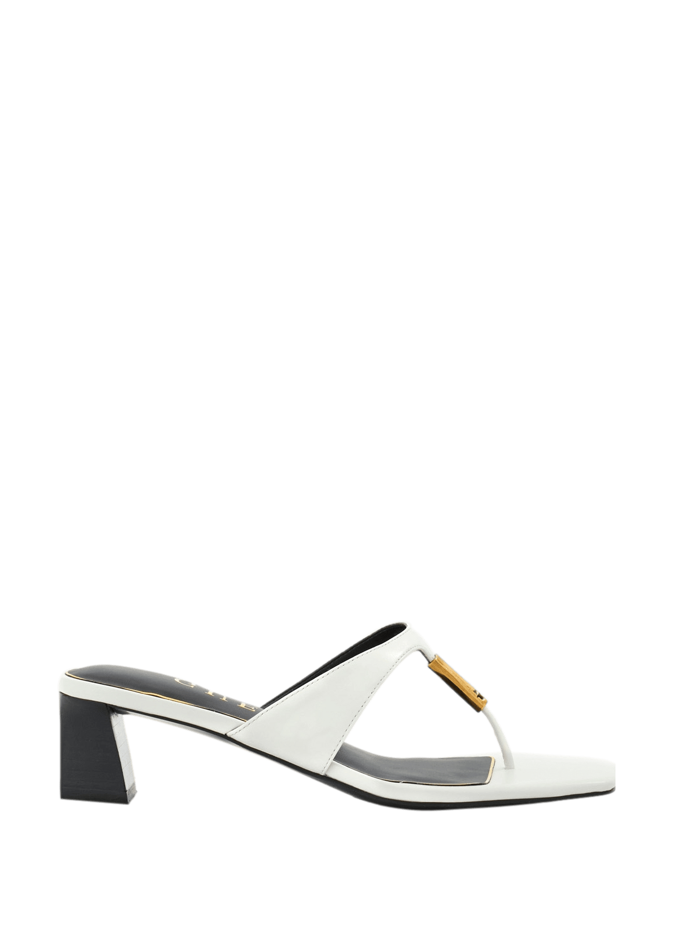 Sandali Yaiza in pelle. GUESS Bianco